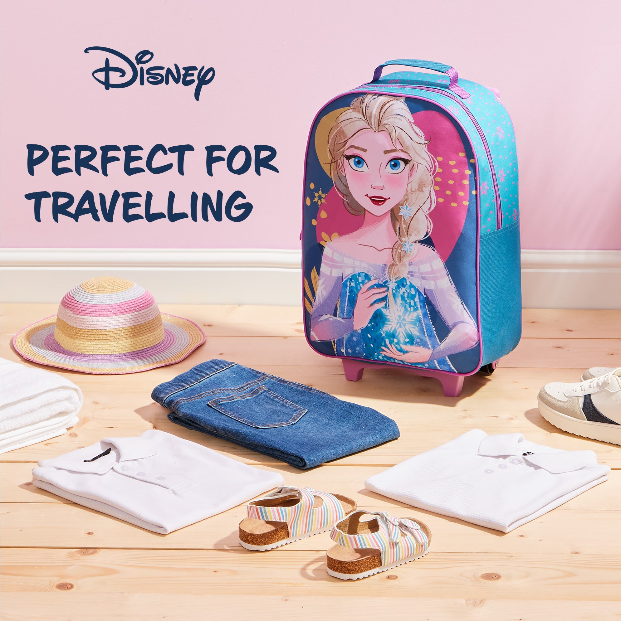 disney-valise-enfant-trolley-elsa-bleue-47-cm-cabine image 5