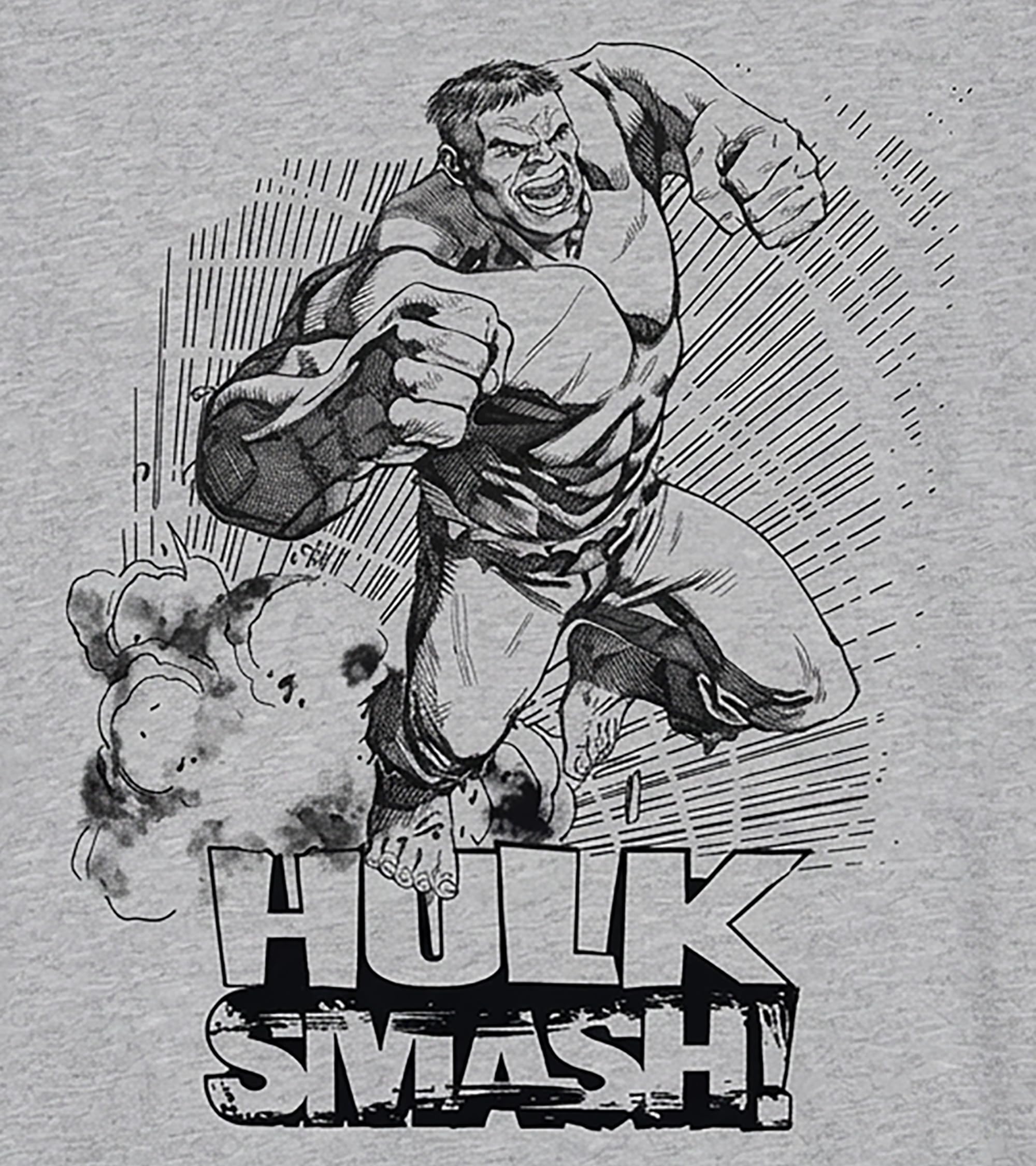 marvel-t-shirt-gar-on-gris-m-lange-coton-hulk-lot-1 image 2