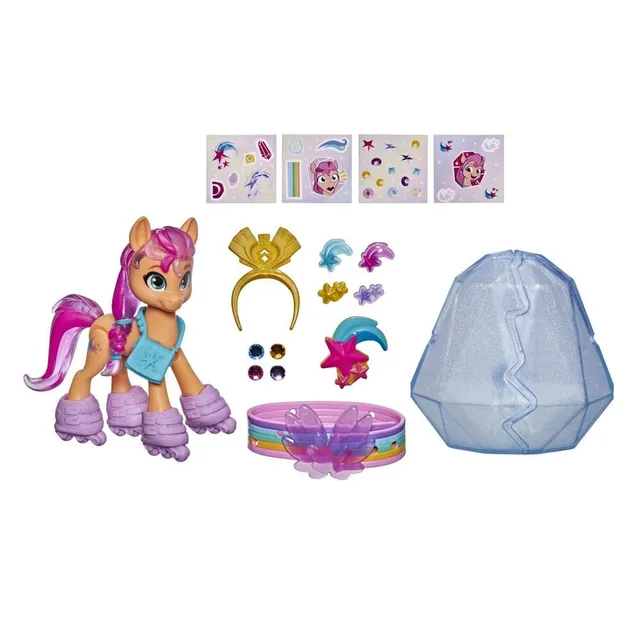 my-little-pony-new-generation-aventure-de-cristal-sunny-figurine-7-5-cm image 1