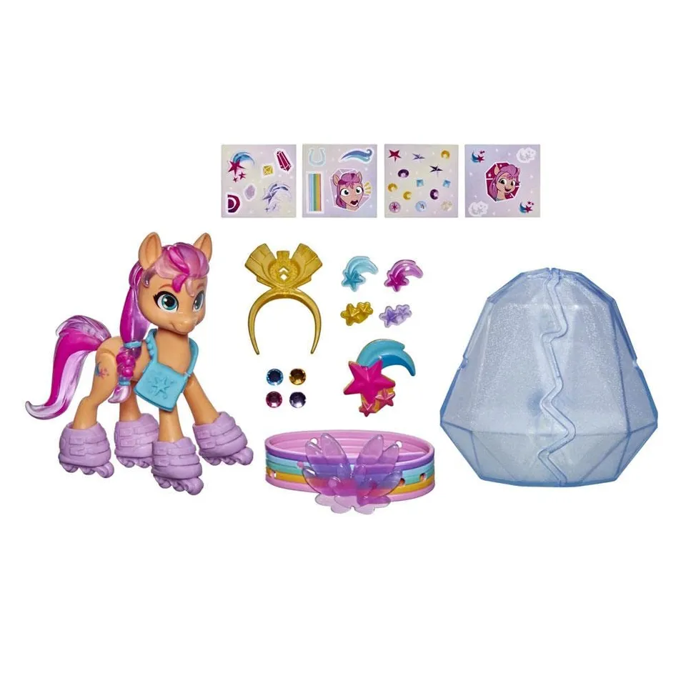 my-little-pony-new-generation-aventure-de-cristal-sunny-figurine-7-5-cm image 1