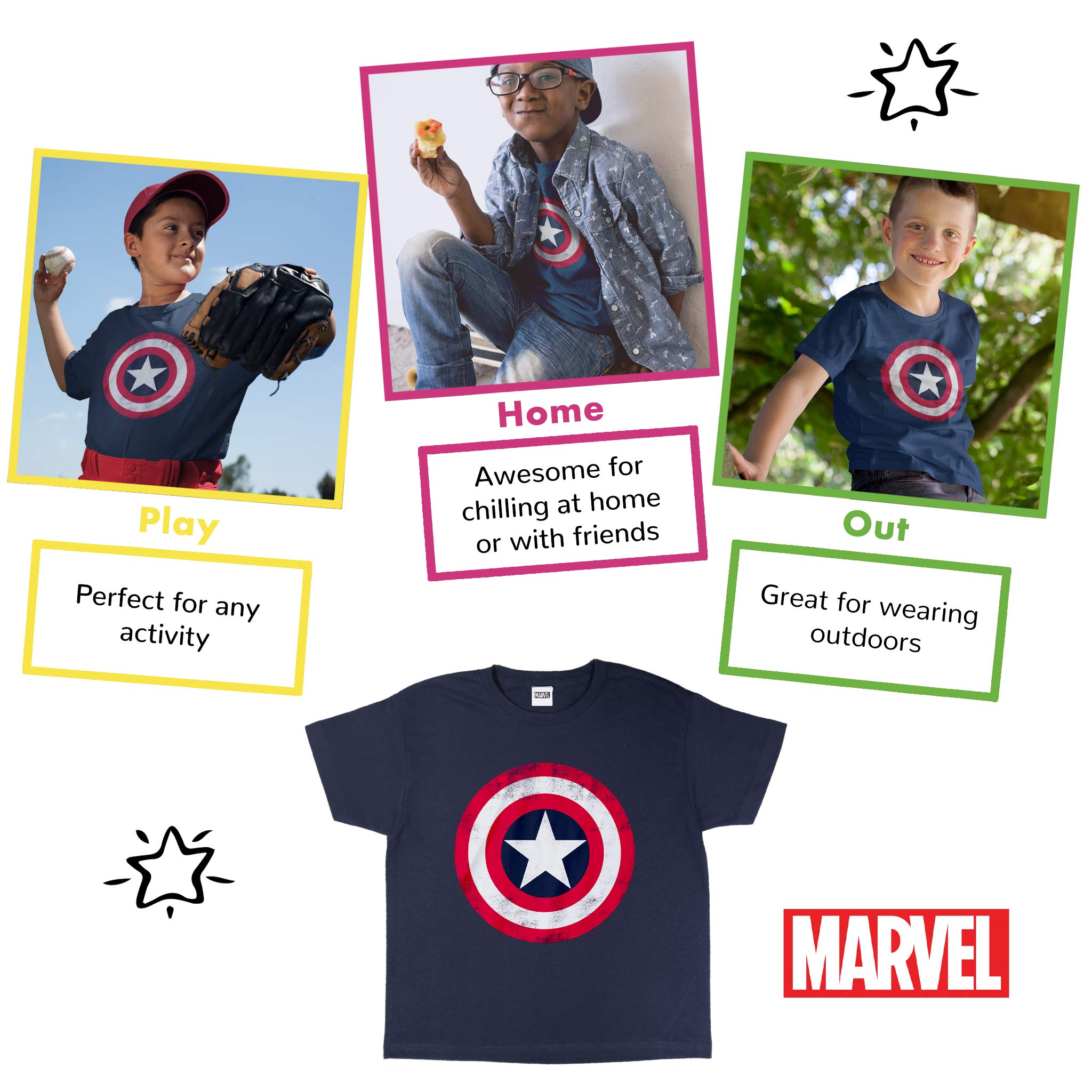 marvel-t-shirt-gar-on-popgear-coton-taille-8-9-ans image 3