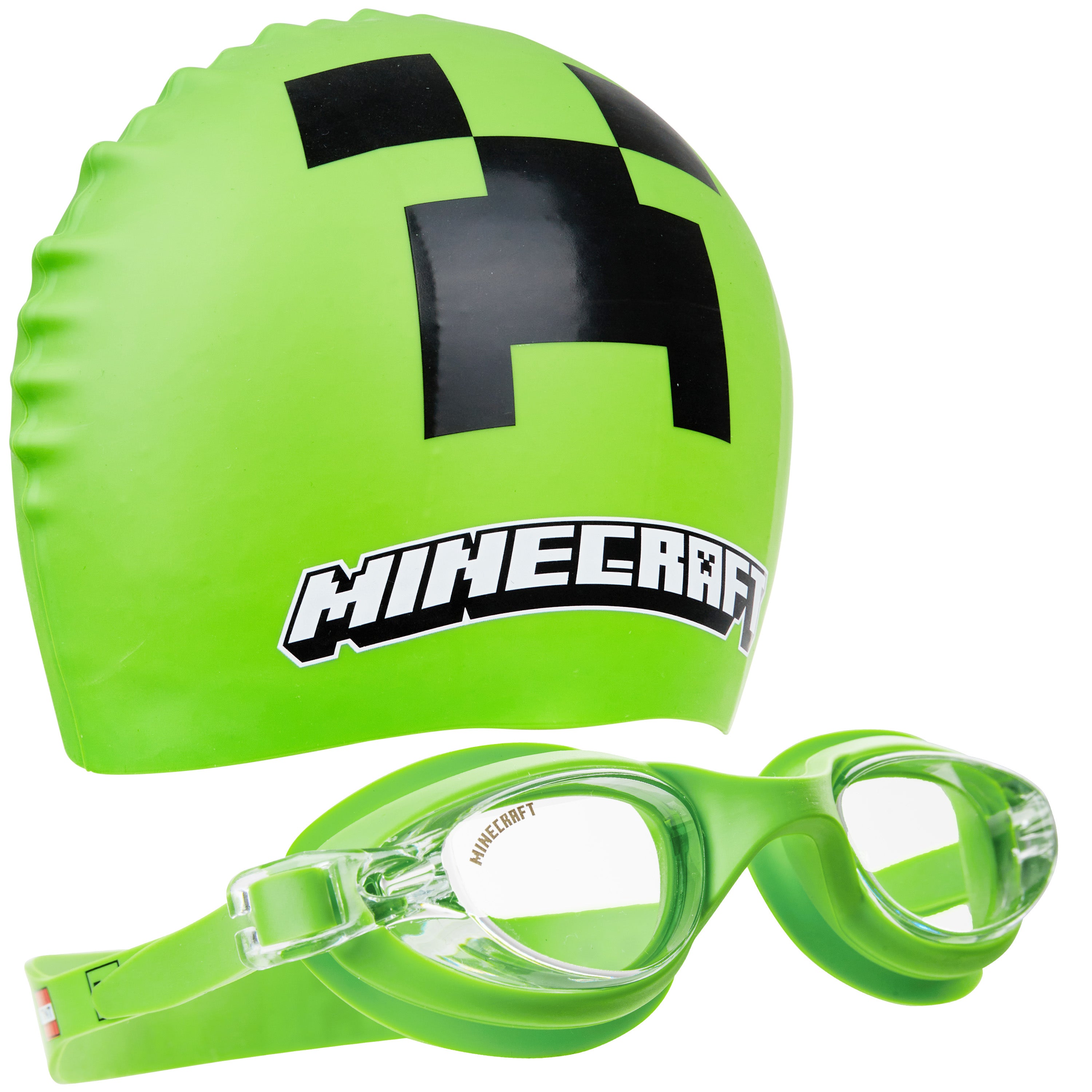 minecraft-kit-natation-enfant-lunettes-bonnet-anti-bu-e-uv image 1
