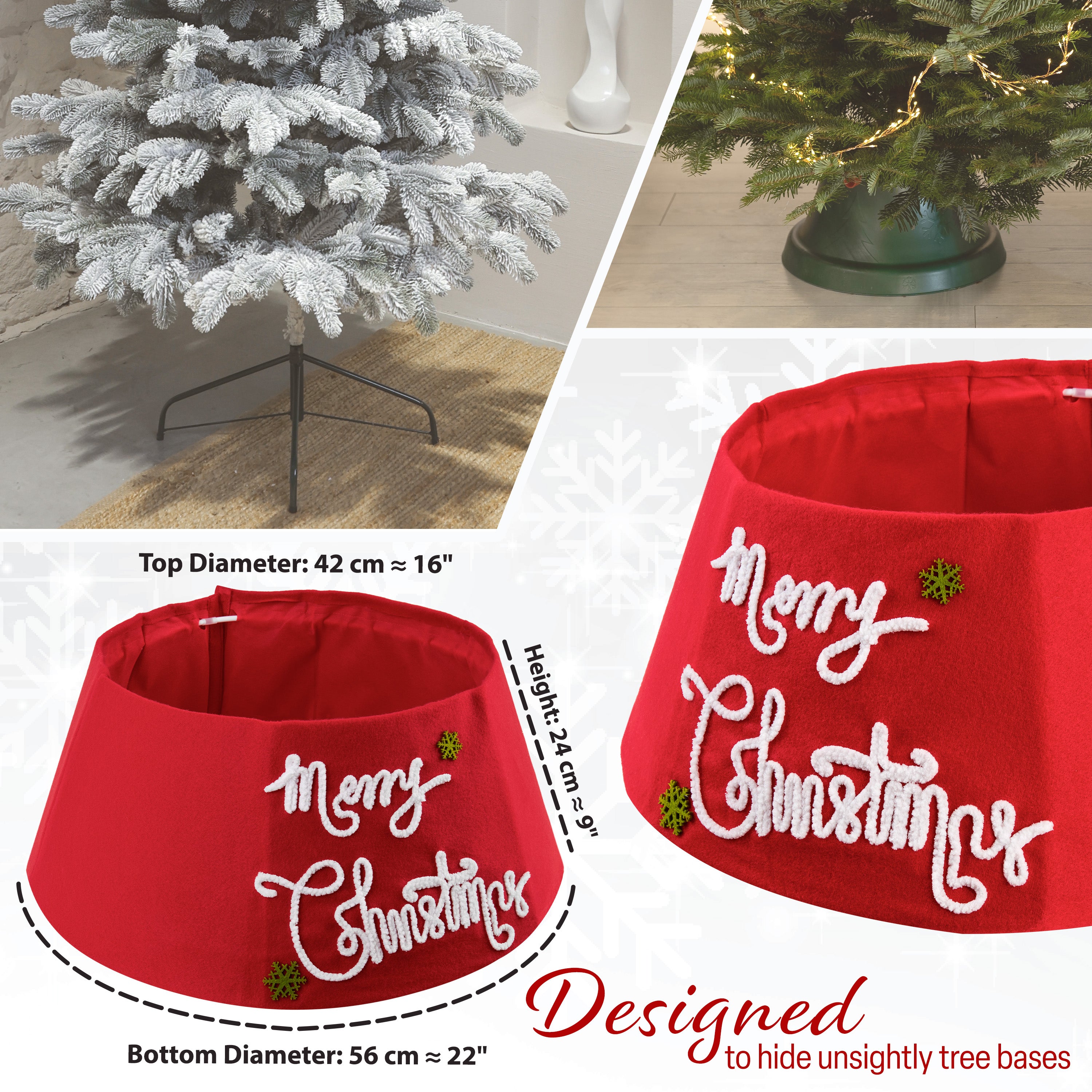 get-trend-deco-express-red-merry-jupe-de-sapin-42-56cm-rouge image 3