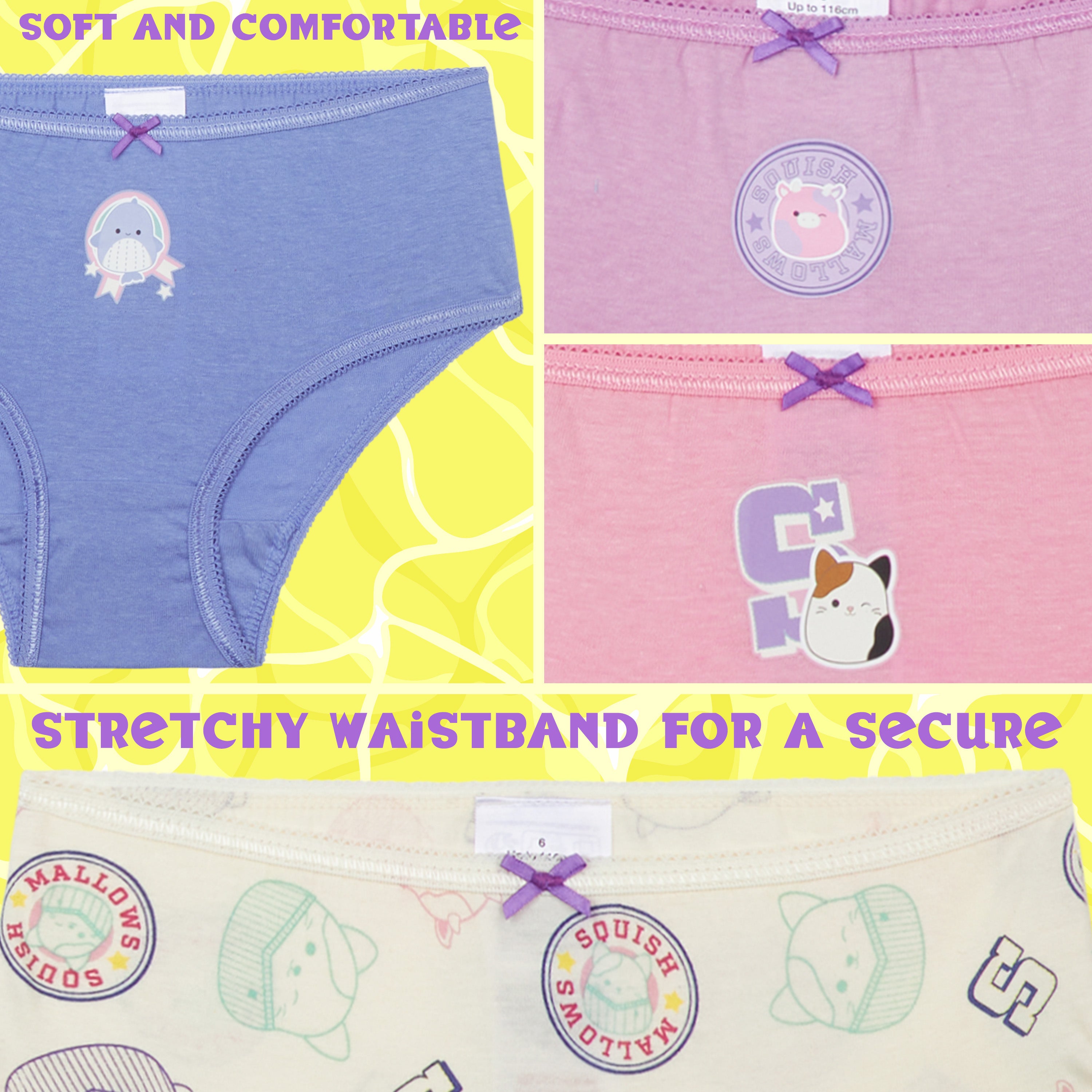 get-trend-squishmallows-culottes-fille-lot-5-coton-7-8-ans image 4