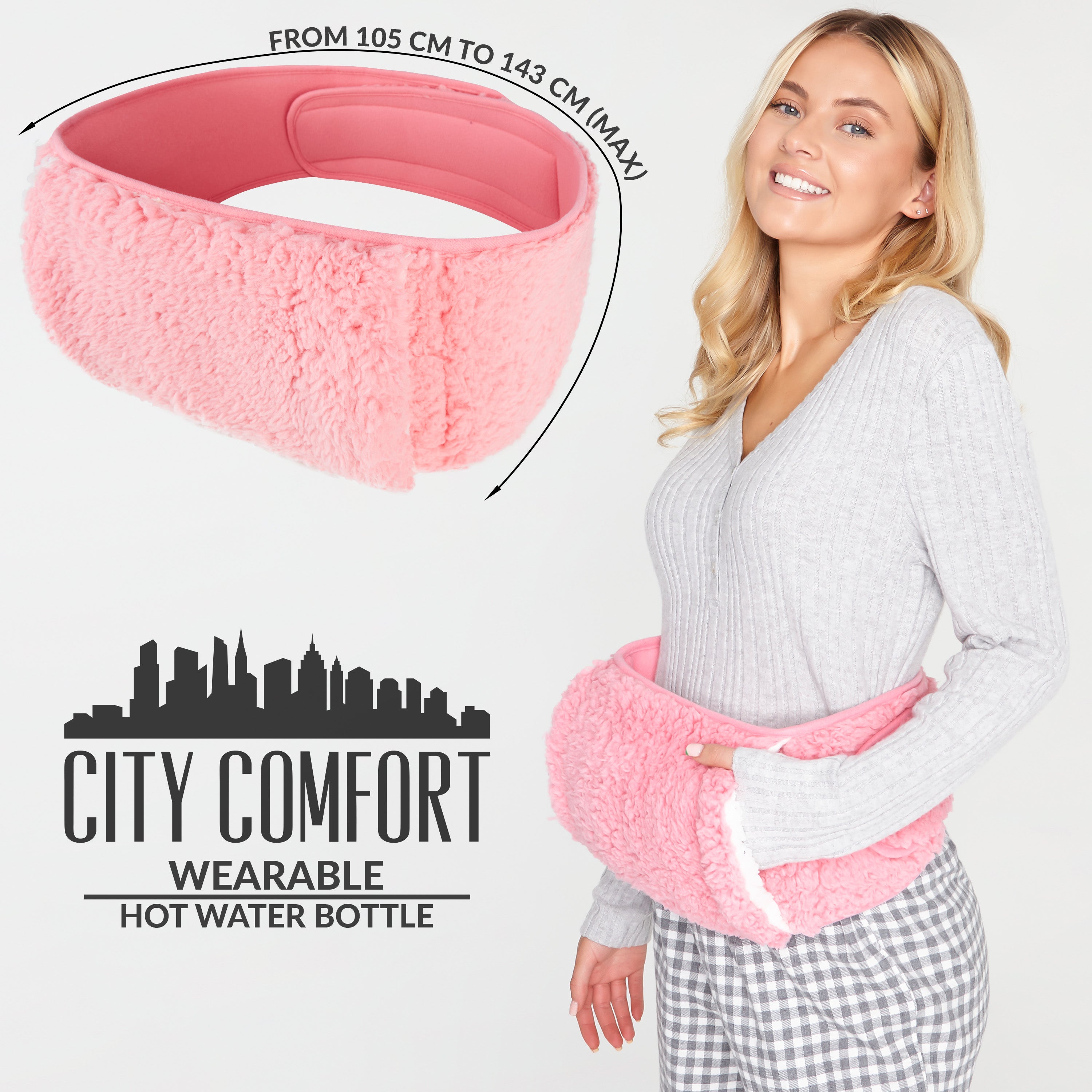 citycomfort-bouillotte-ceinture-peluche-grise-mains image 7