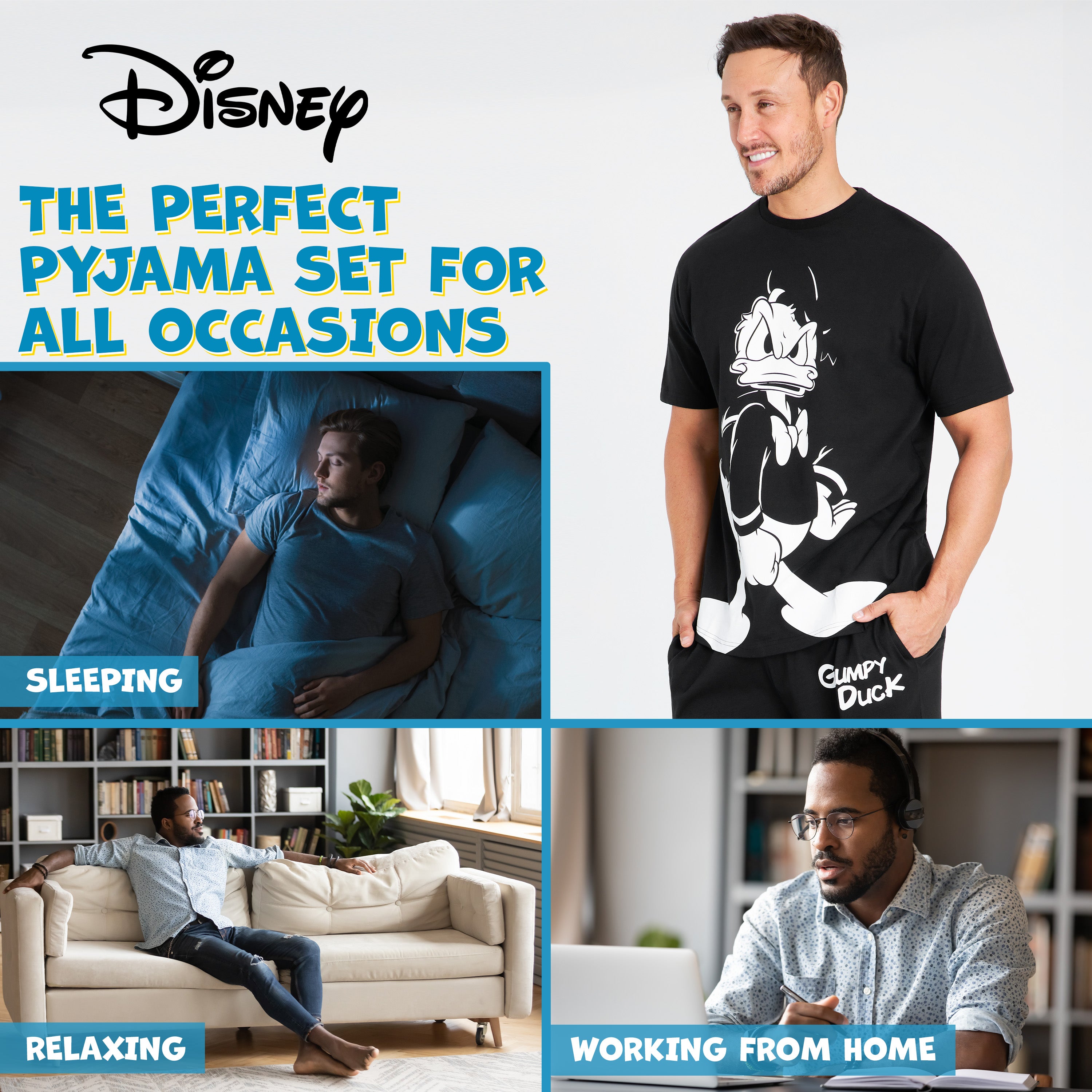 get-trend-men-disney-pyjama-homme-coton-donald-jack-m-3xl image 5