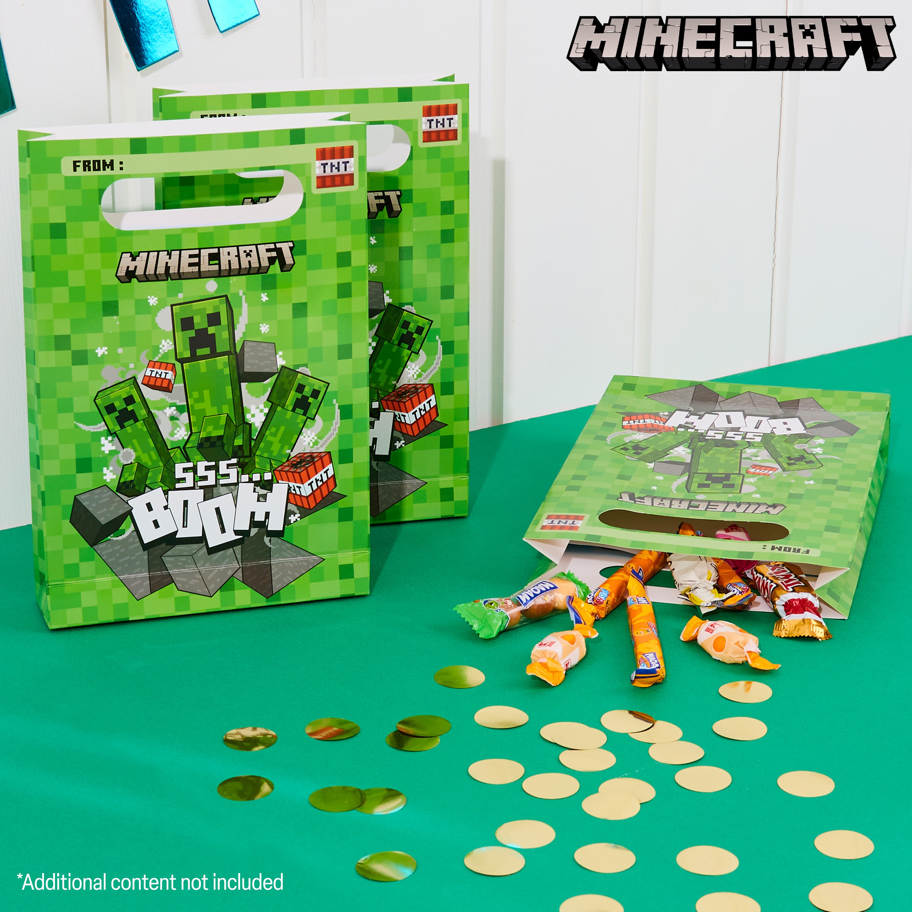 minecraft-sachets-de-f-te-10-pi-ces-avec-stickers image 2