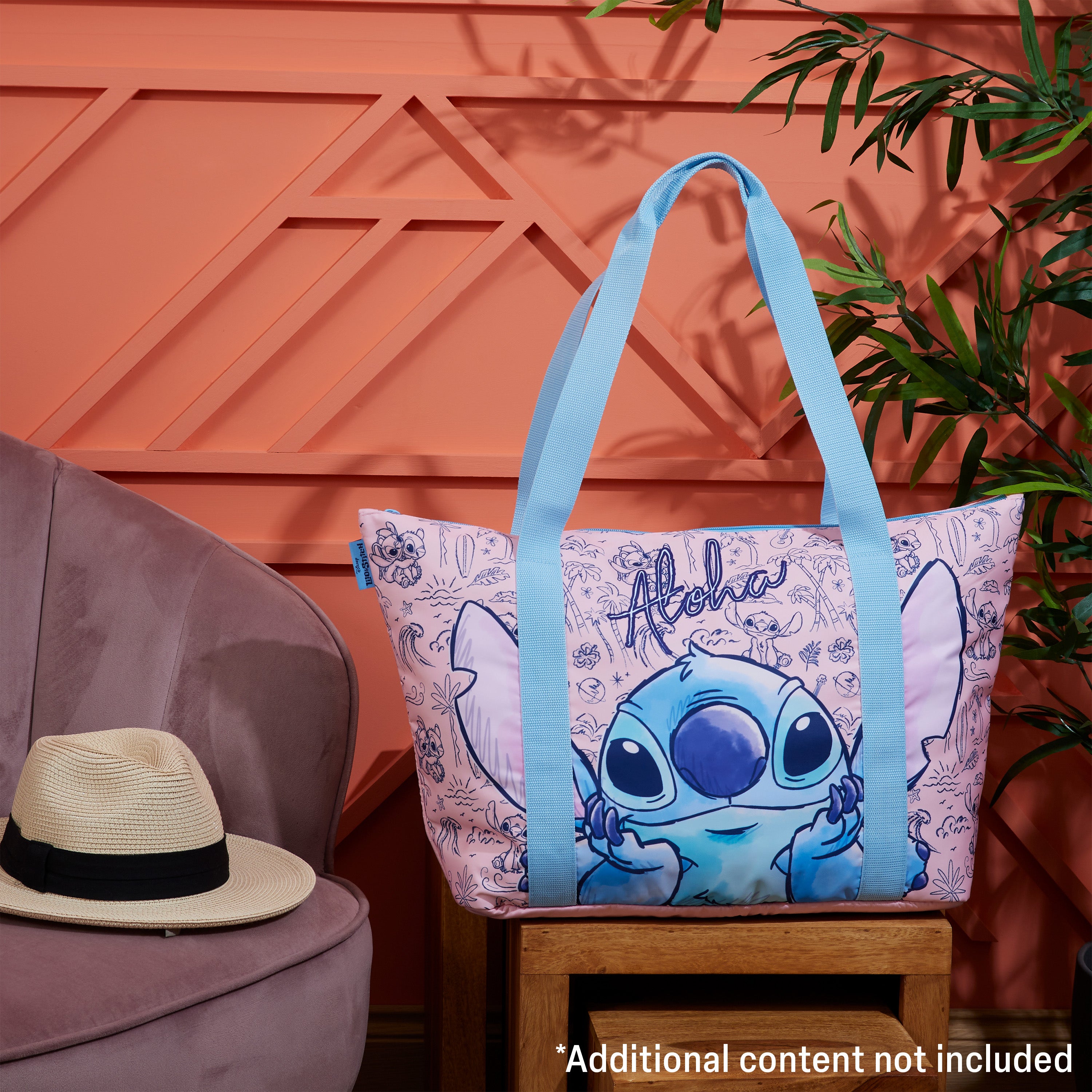 disney-stitch-tote-bag-plage-femme-grand-mod-le-zipp image 2