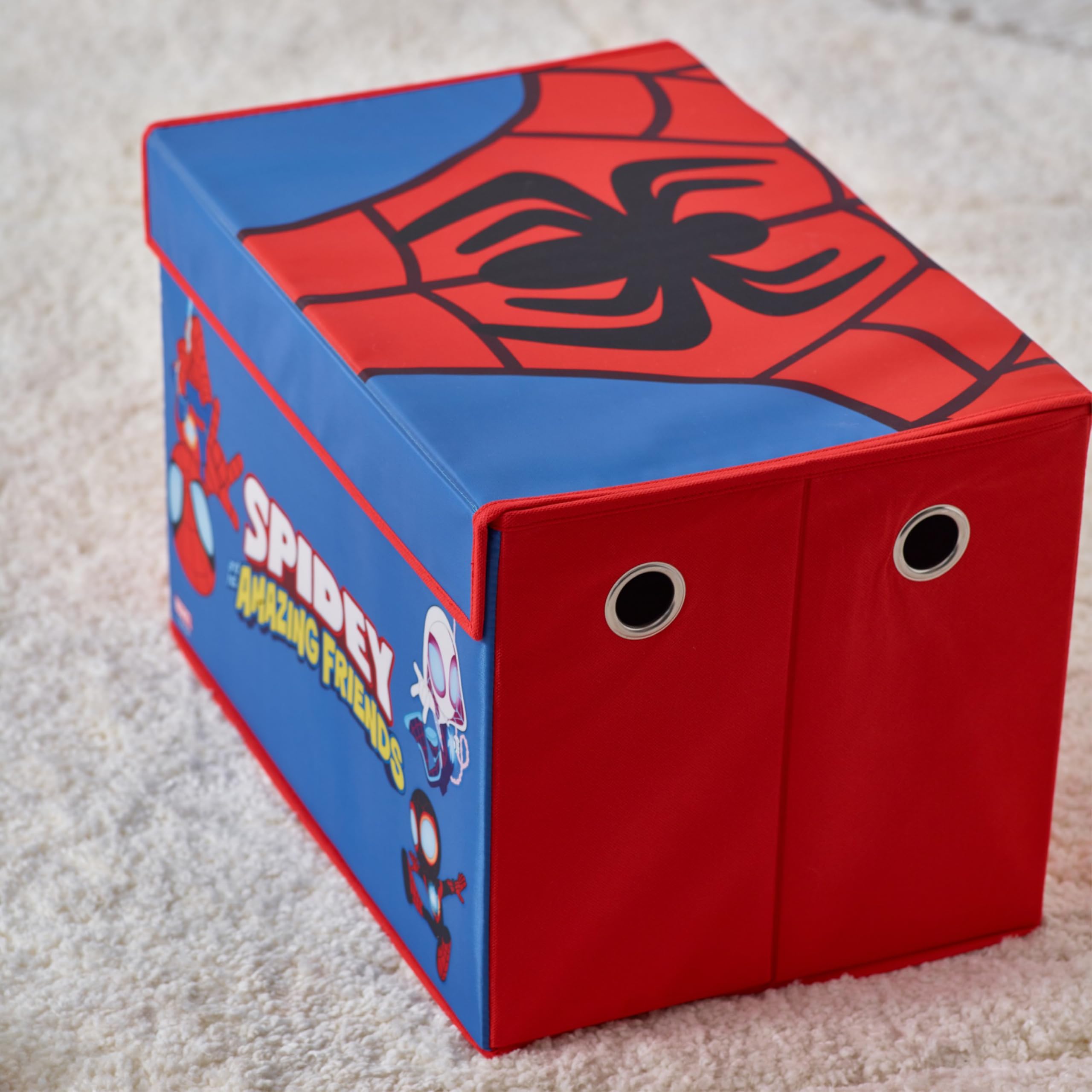 marvel-spiderman-bo-te-rangement-tissu-50-cm-jouets-pliable image 5