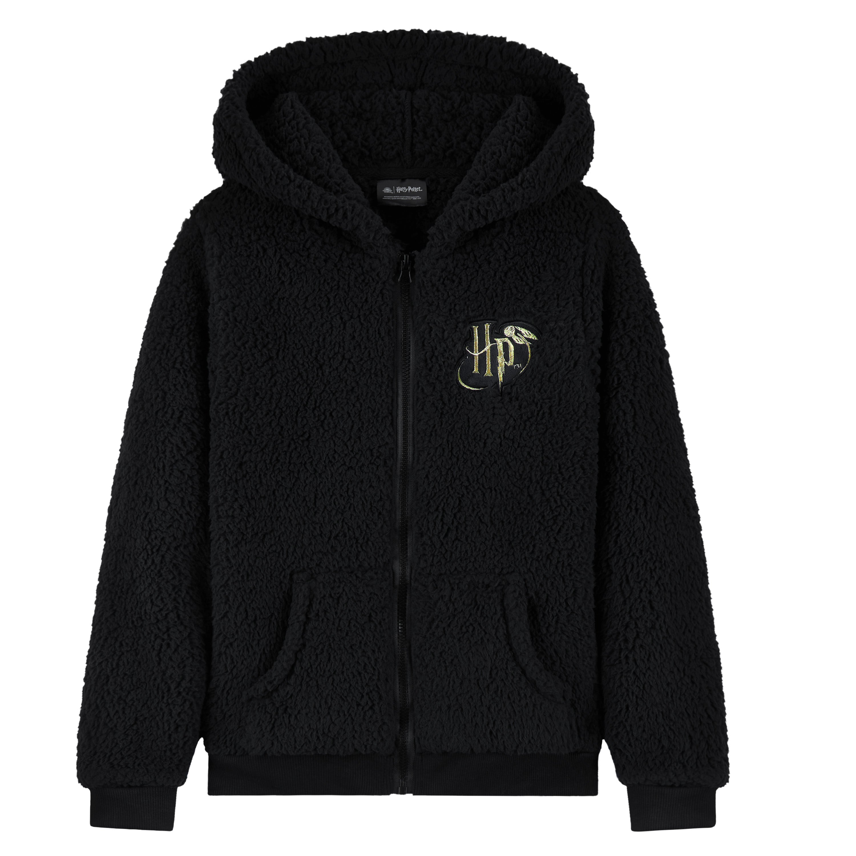 harry-potter-girls-sweat-zipp-fille-sherpa-noir-9-10-ans image 1