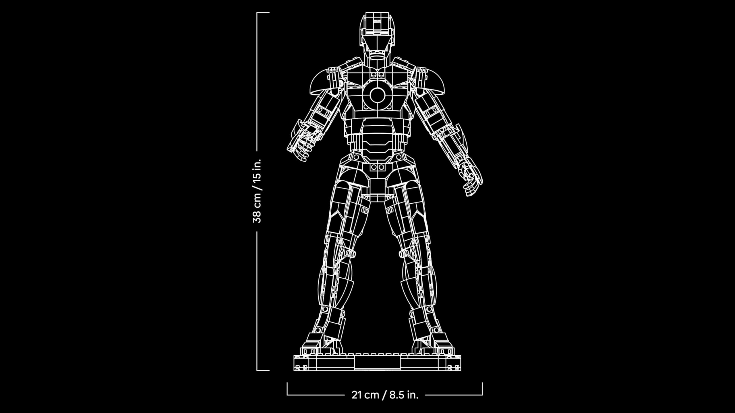 lego-marvel-iron-man-mark-3-dition-collector-76344-1297-pi-ces image 8