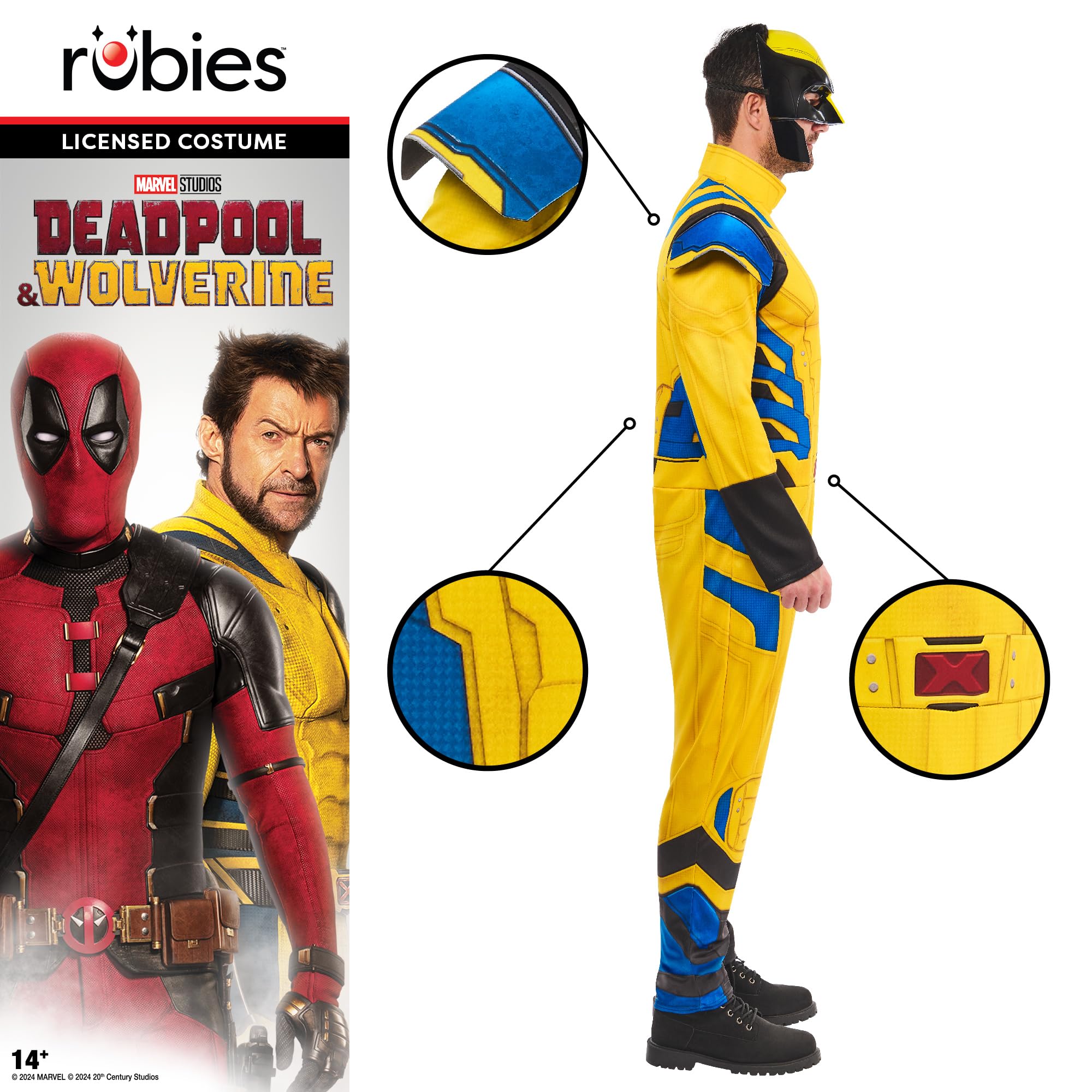 rubie-s-marvel-wolverine-d-guisement-adulte-taille-m image 4
