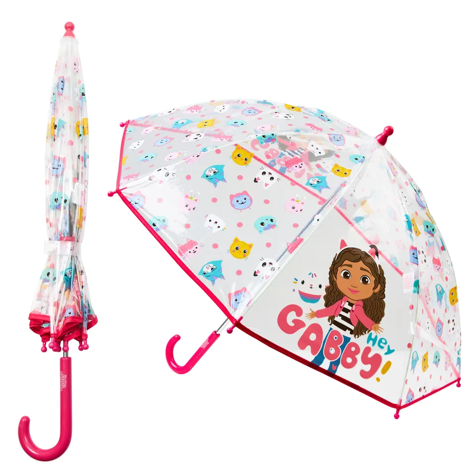 gabby-s-dollhouse-parapluie-fille-cloche-transparent-l-ger image 1