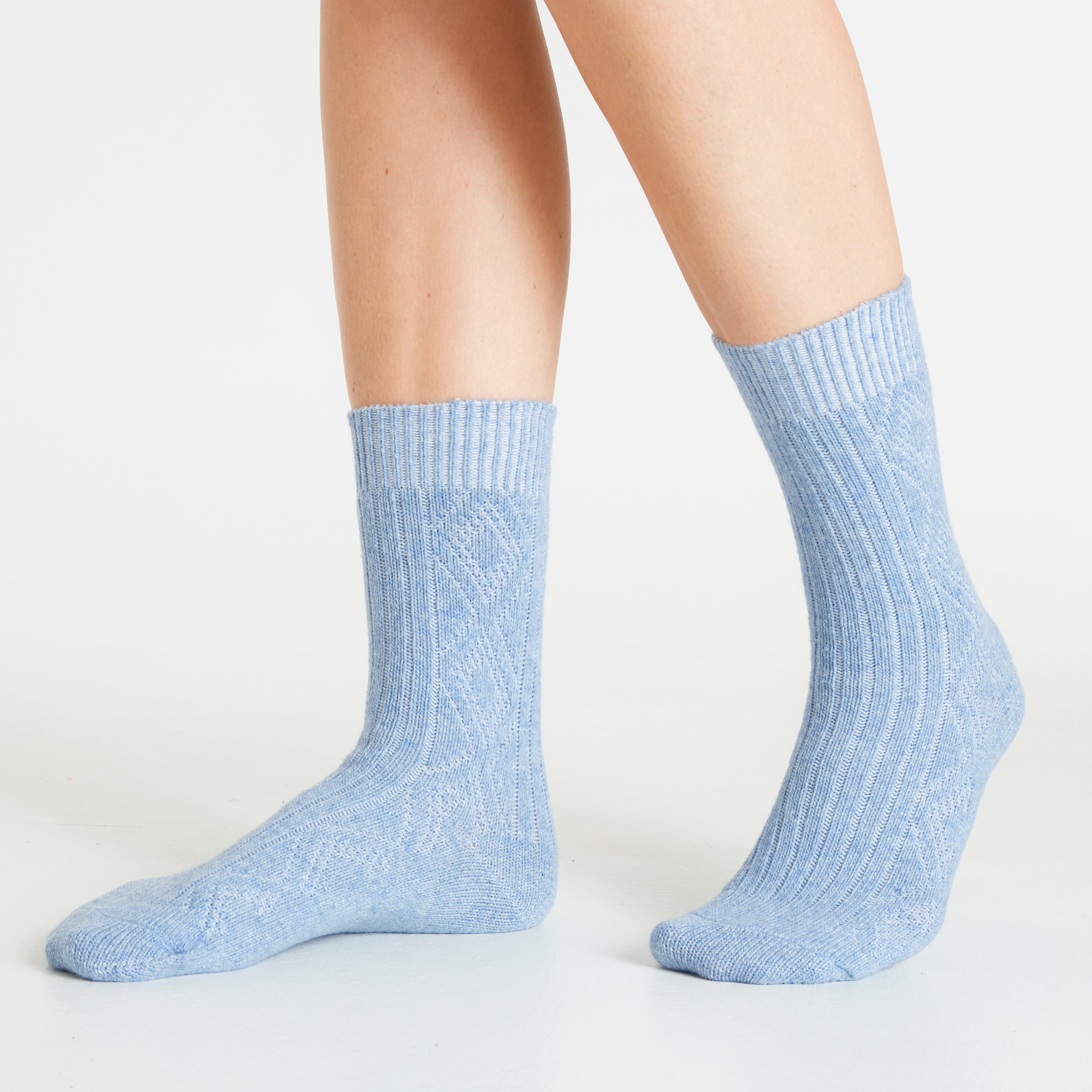 citycomfort-chaussettes-femme-bleu-gris-lot-de-5-laine-chaude image 2