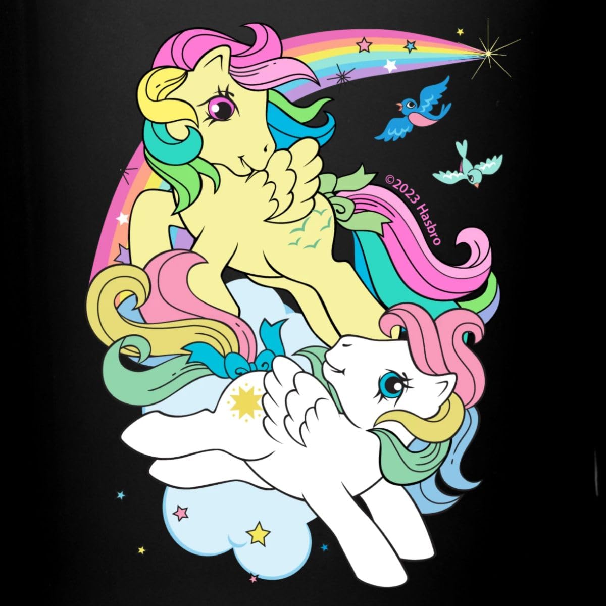 my-little-pony-retro-arc-en-ciel-mug-noir-325-ml image 2