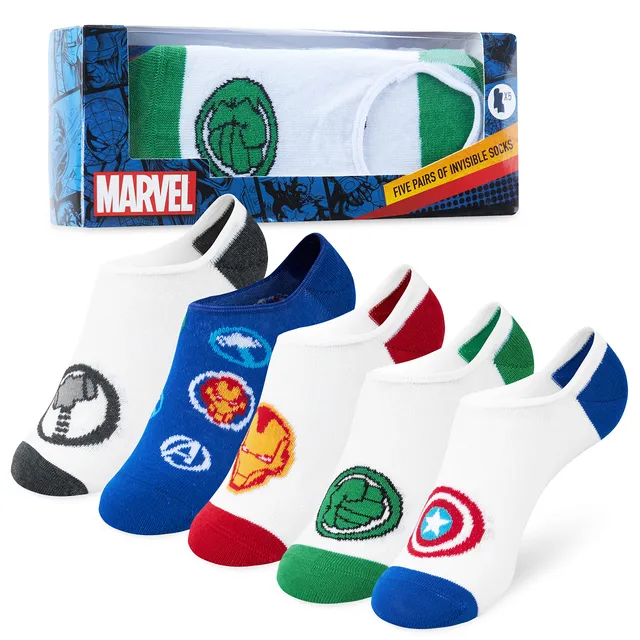 marvel-socquettes-gar-on-coffret-5-blanc-multicolore image 1