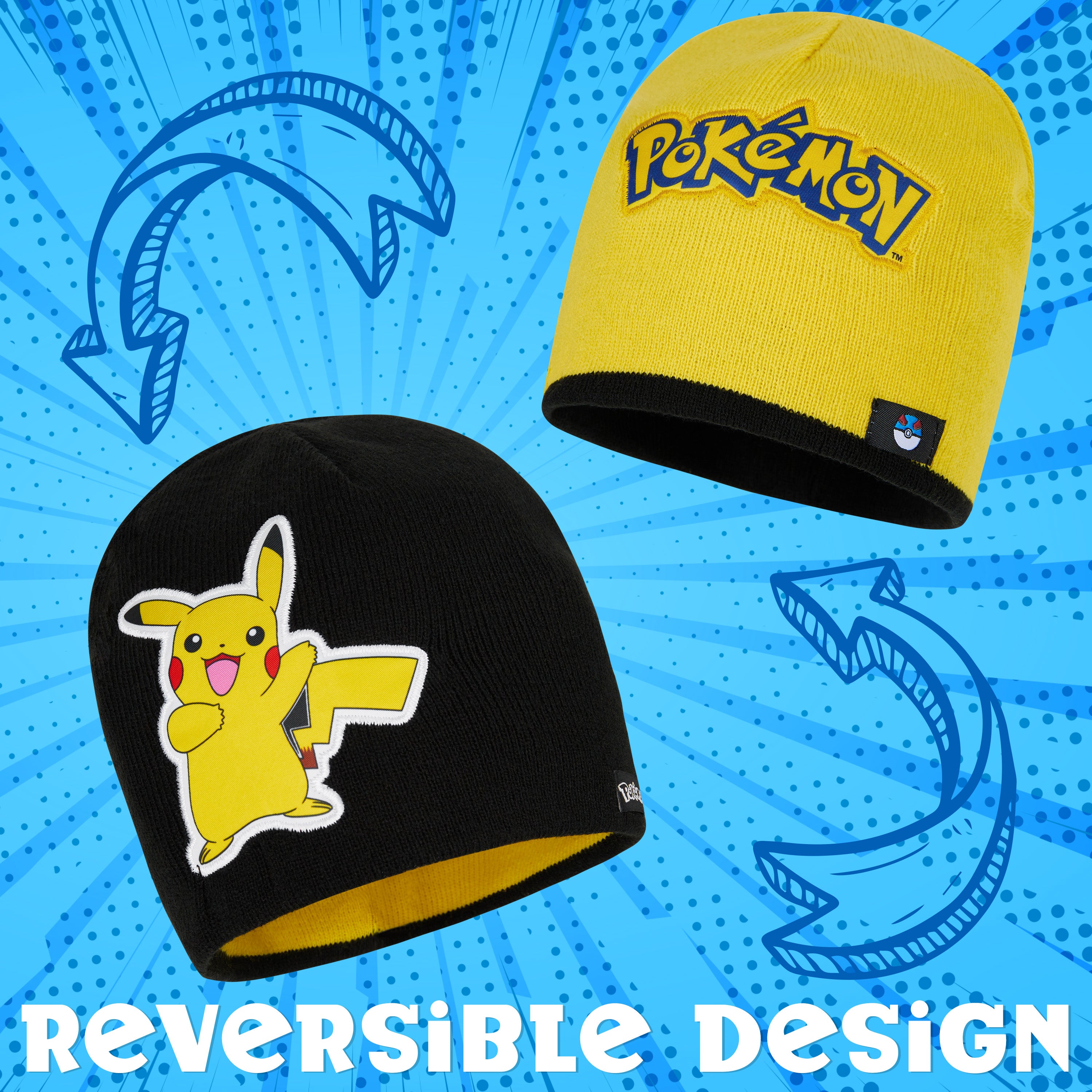 pok-mon-set-hiver-enfant-bonnet-gants-charpe-pikachu image 2
