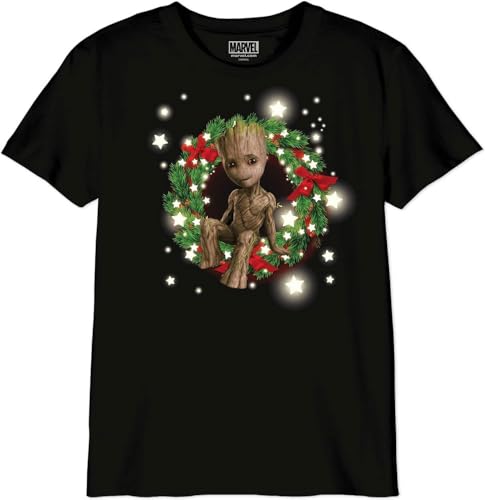 marvel-t-shirt-gar-on-bomarcots179-noir-coton-super-h-ros image 3