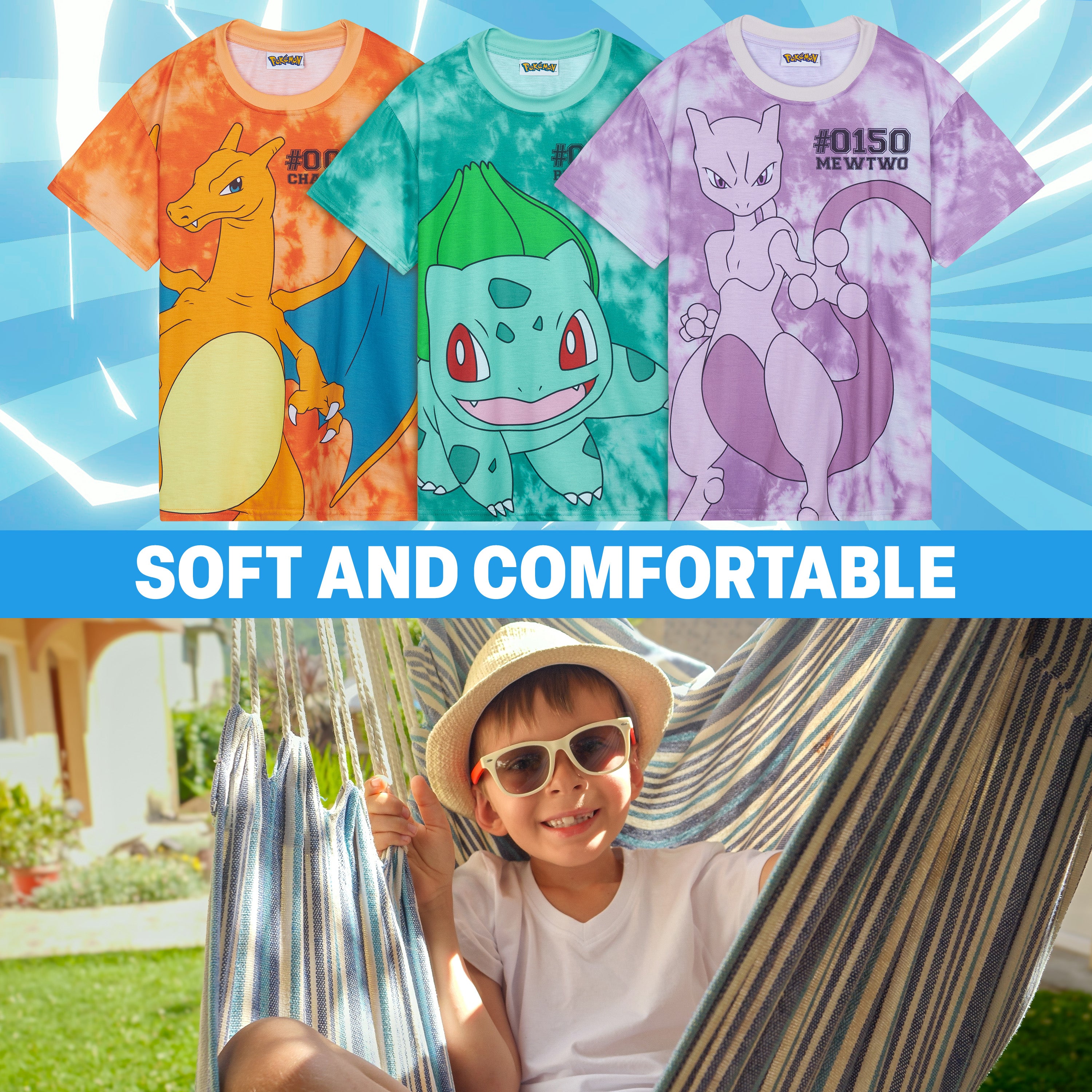 pok-mon-pikachu-t-shirt-gar-on-manches-courtes-11-12-ans-coton image 3