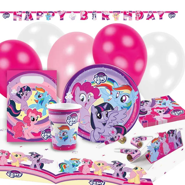 my-little-pony-kit-f-te-anniversaire-8-enfants-multicolore image 1