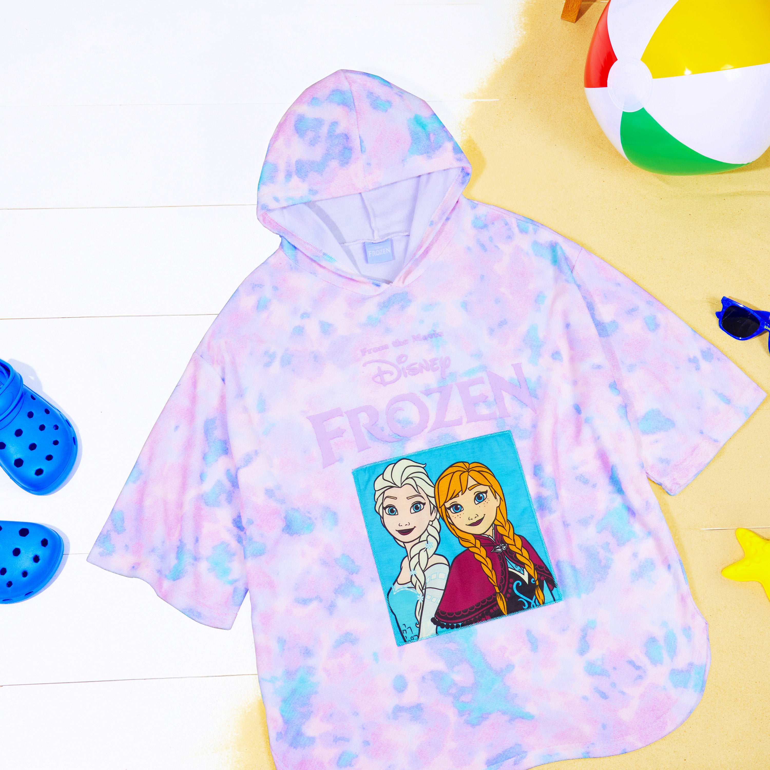 disney-frozen-serviette-poncho-capuche-enfant-5-9-ans image 5