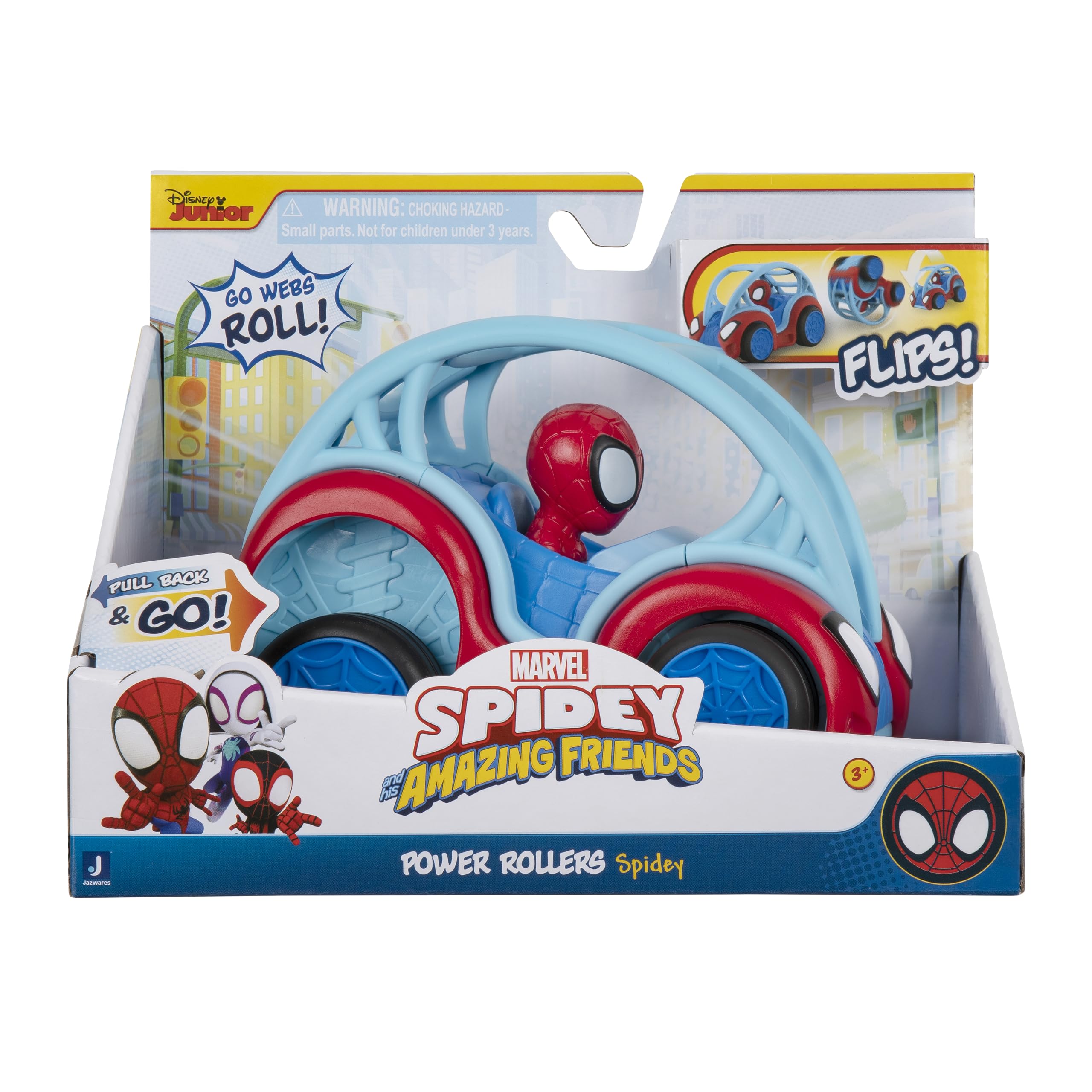 marvel-spidey-power-rollers-voiture-15-cm-noire image 2
