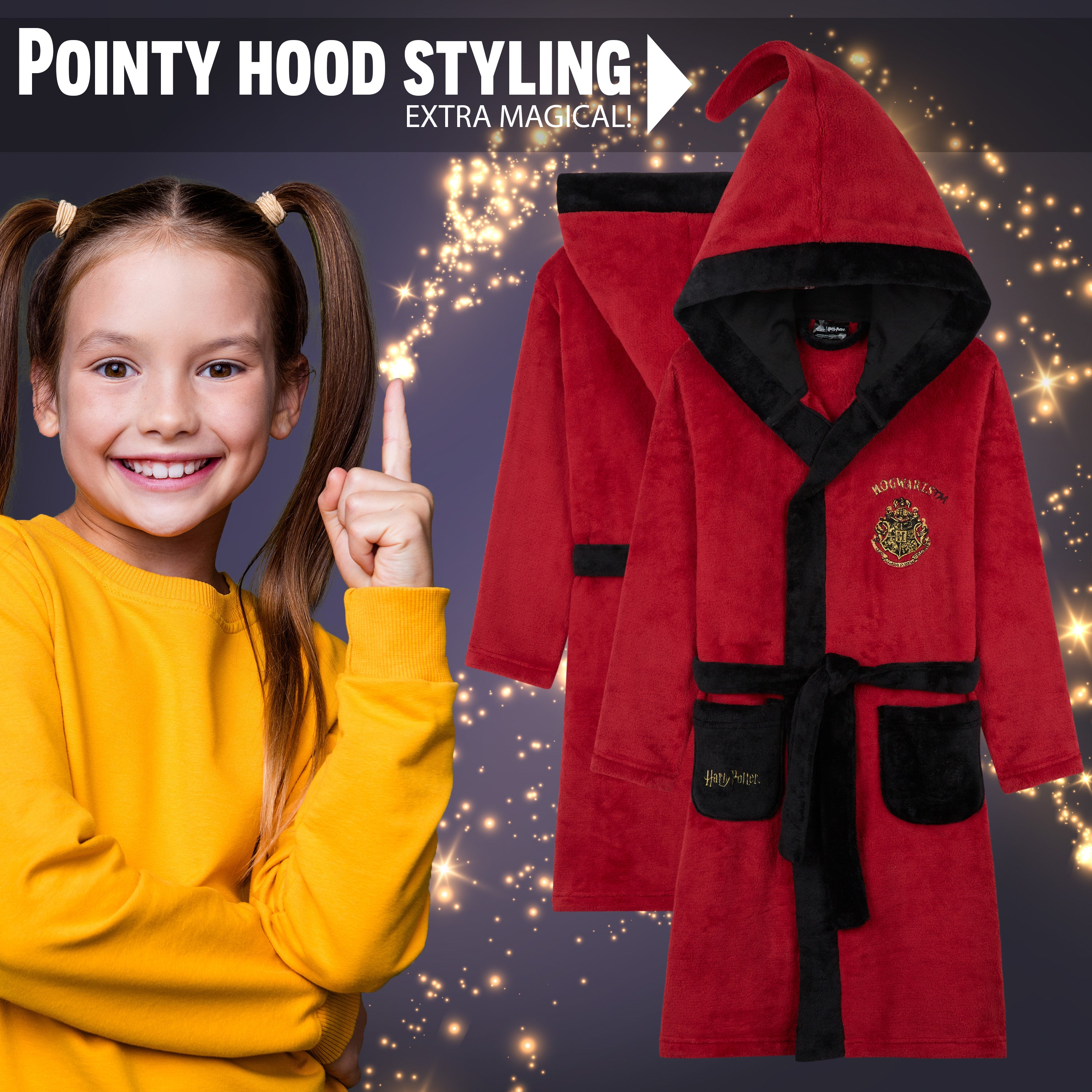 harry-potter-peignoir-fille-polaire-capuche-11-12-ans image 4