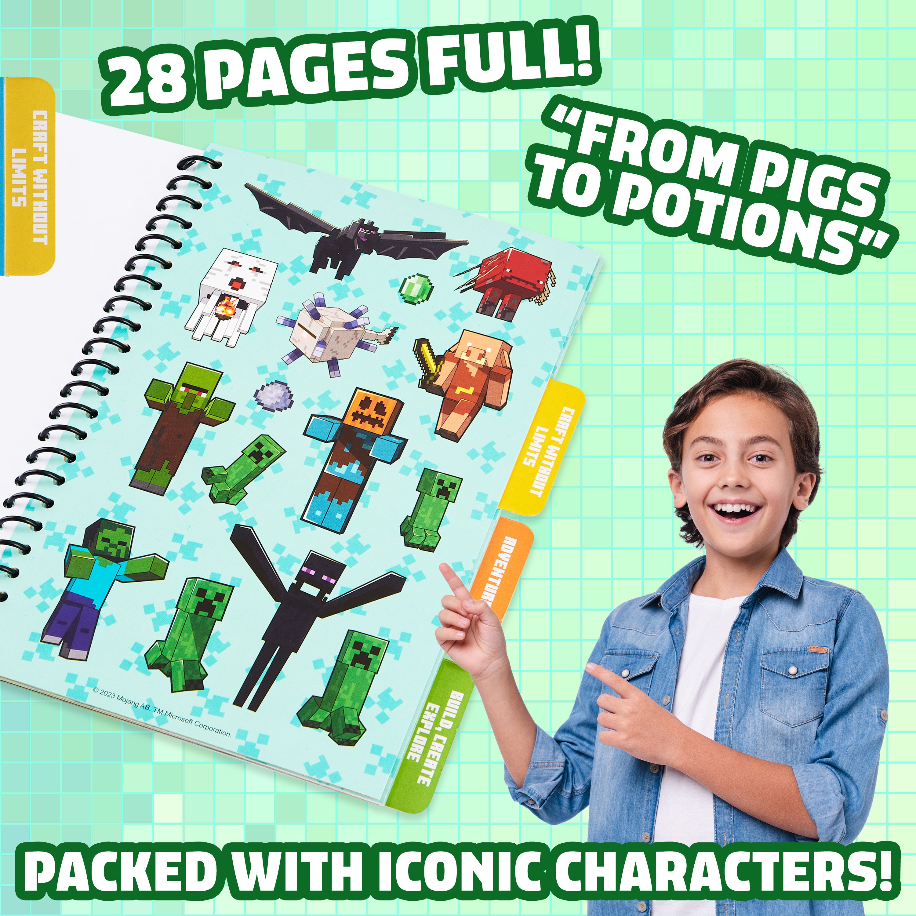 minecraft-livre-stickers-enfant-1000-autocollants-28-planches image 4