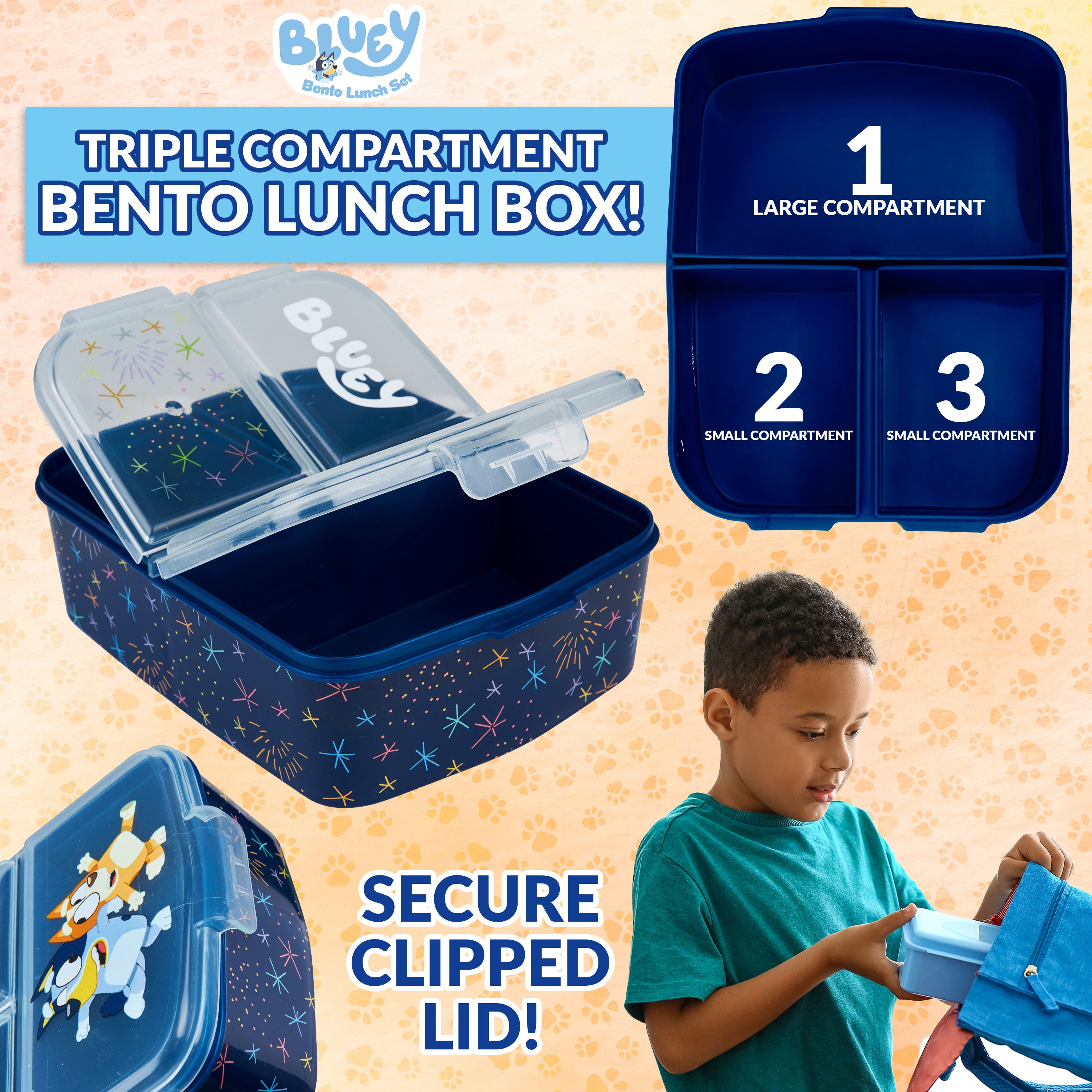 bluey-lunch-box-compartiments-gourde-340-ml-enfant image 3