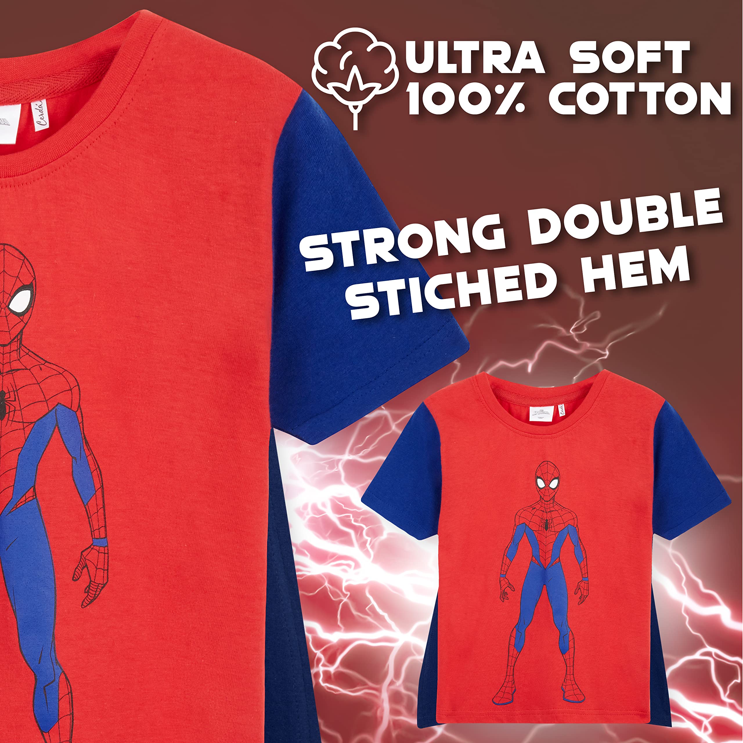 marvel-avengers-t-shirt-cape-enfant-rouge-11-12-ans image 6