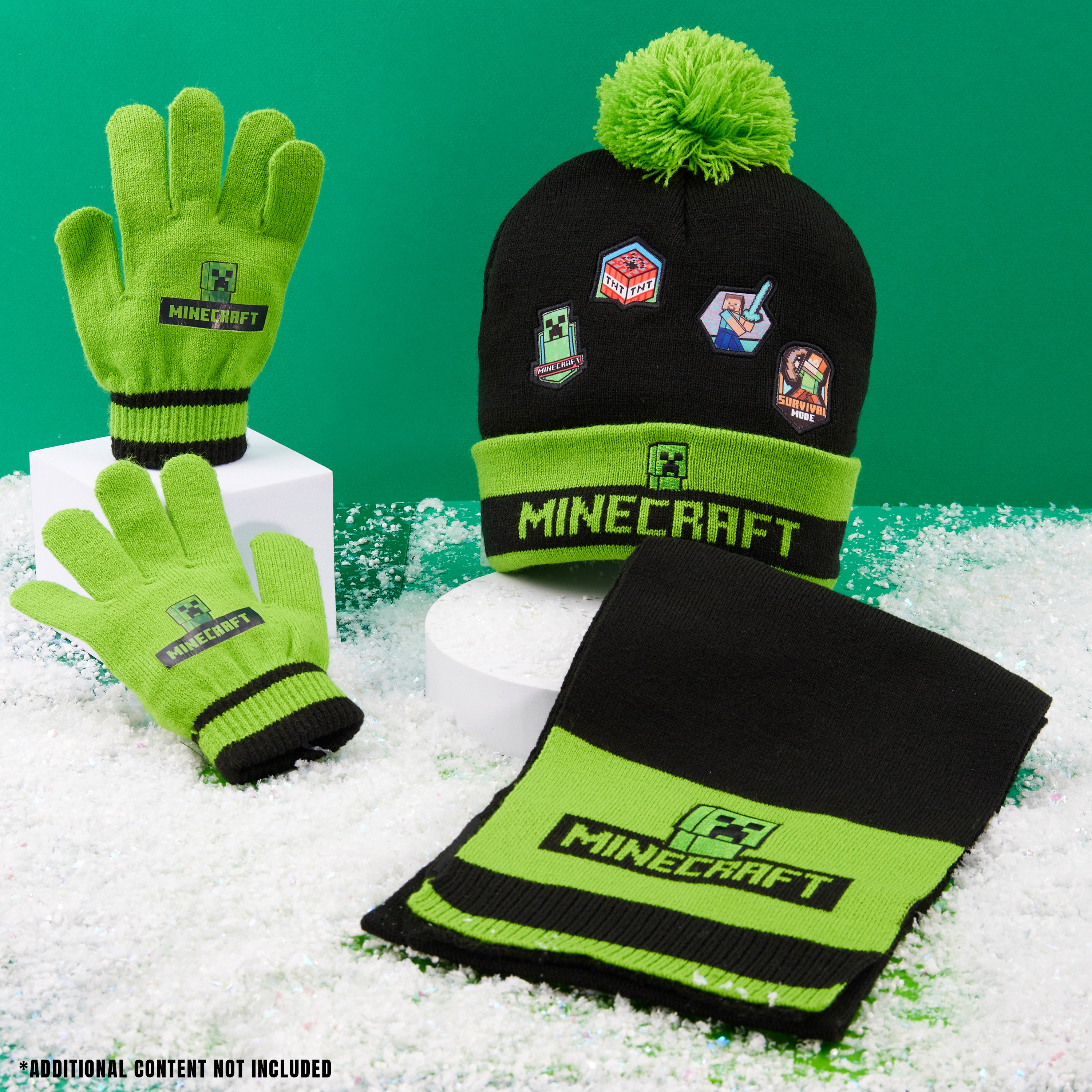minecraft-ensemble-hiver-creeper-bonnet-charpe-gants-enfant image 2