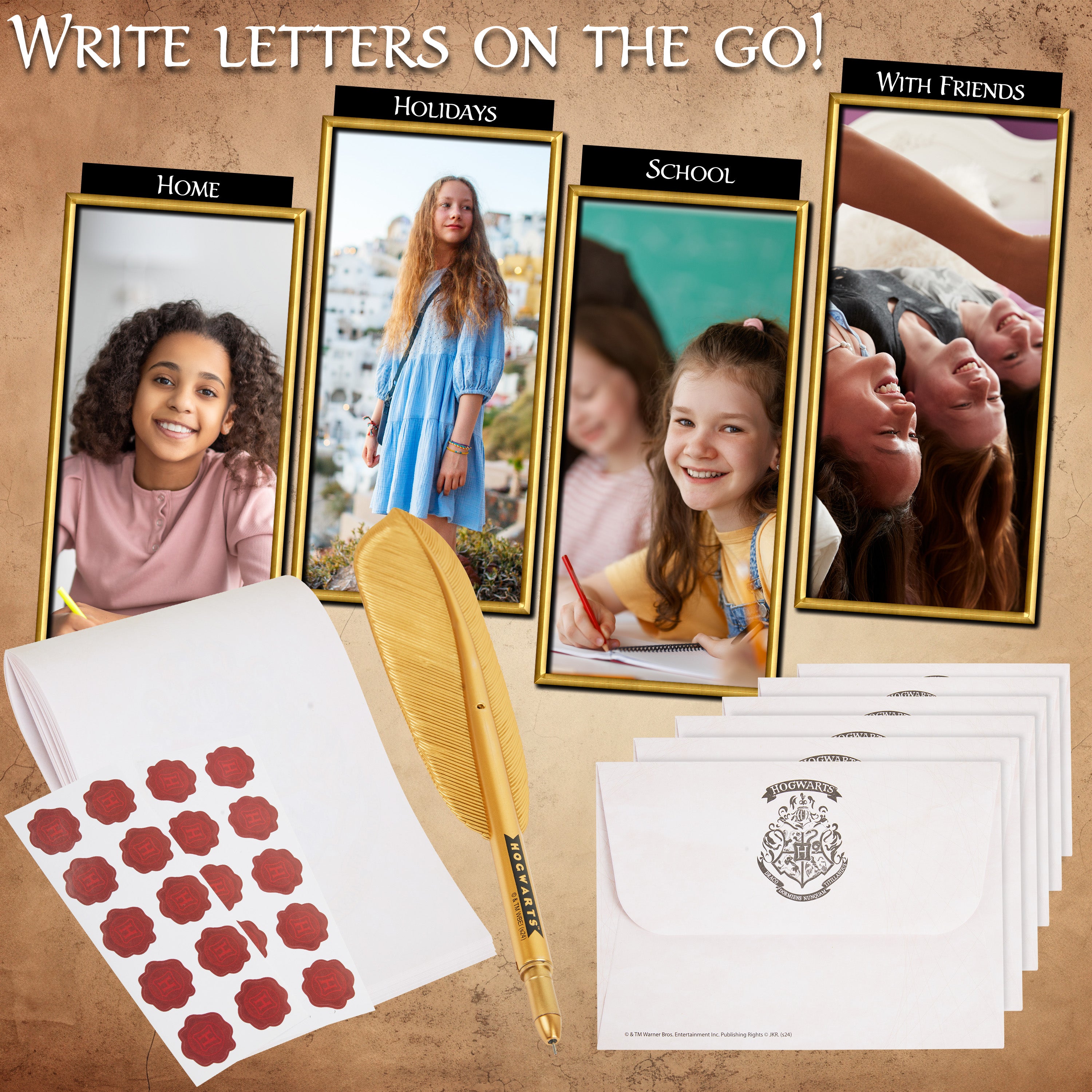 harry-potter-kit-criture-lettres-enveloppes-plume-enfant image 6