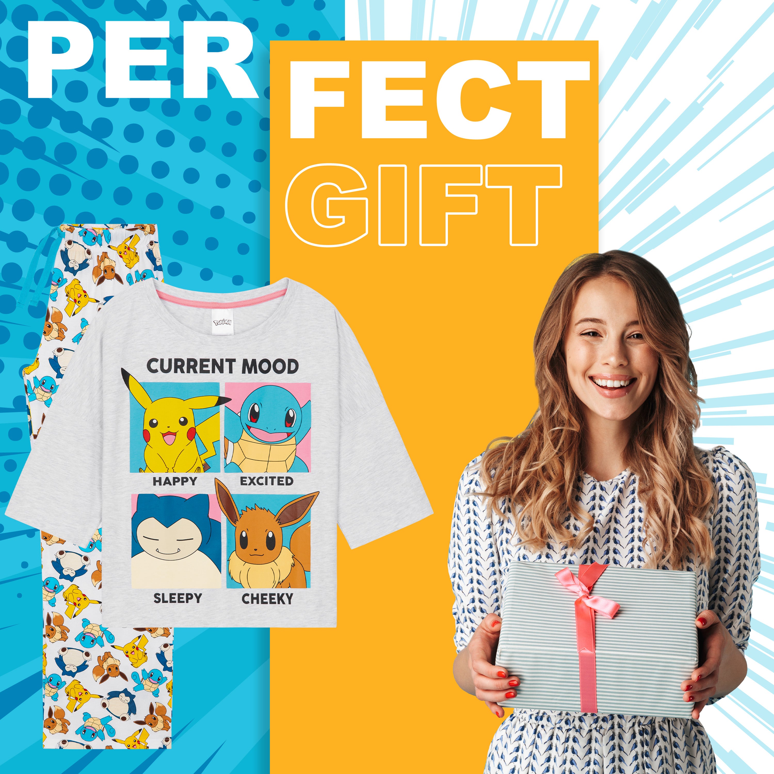 pok-mon-pikachu-pyjama-femme-coton-taille-m-2-pi-ces image 4