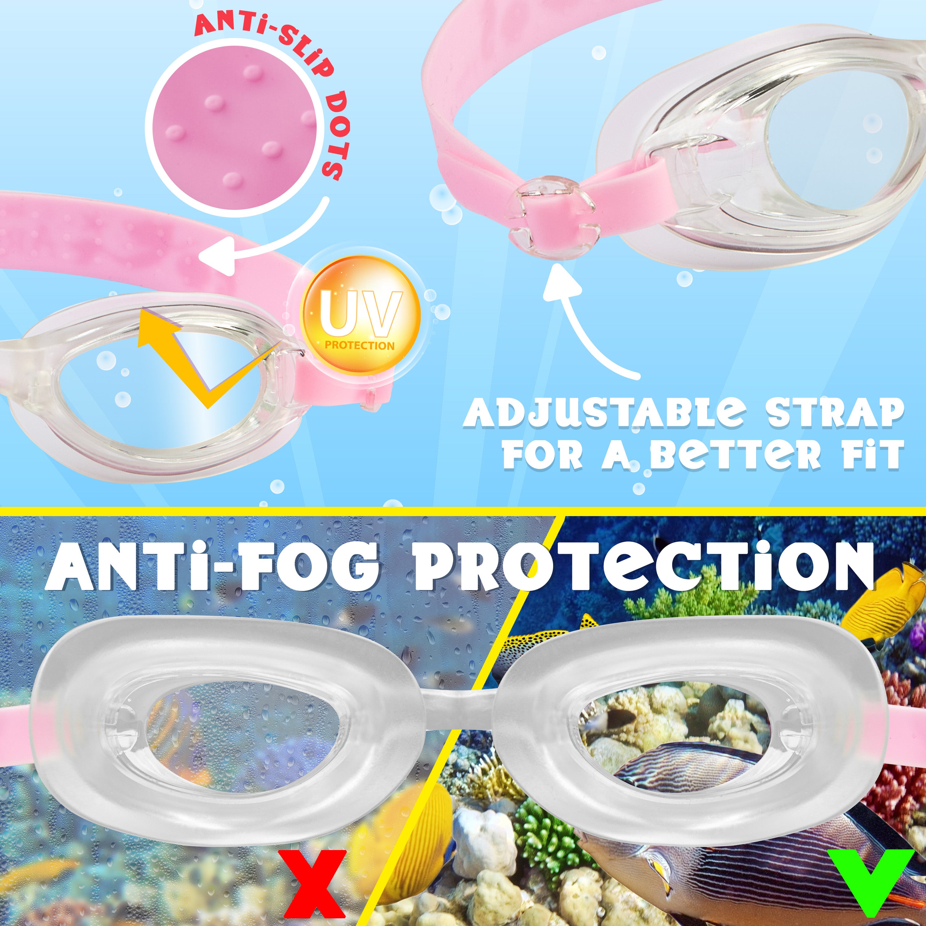 disney-ariel-kit-lunettes-et-bonnet-de-bain-fille-anti-bu-e image 5