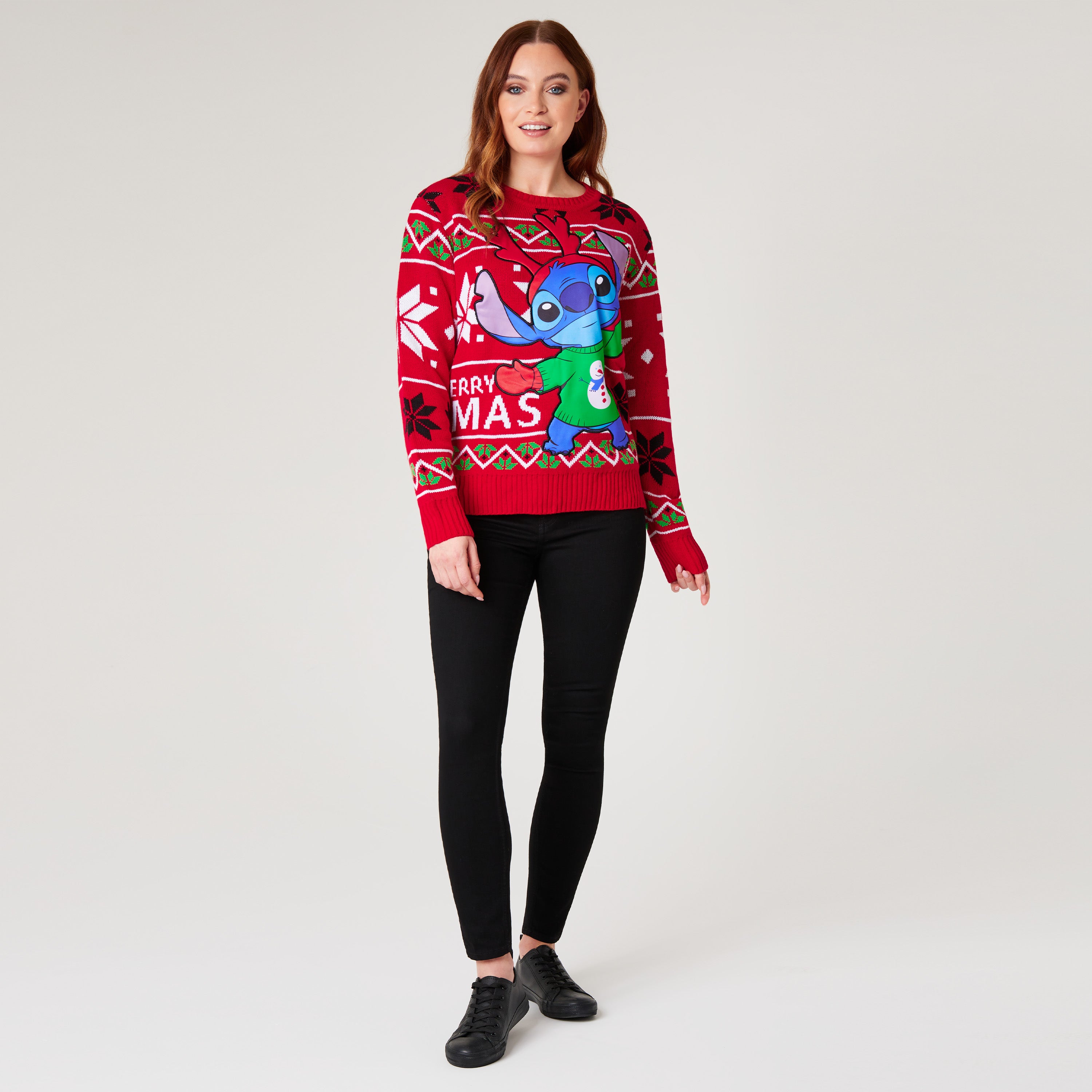 disney-stitch-pull-de-no-l-femme-col-rond-manches-longues image 5
