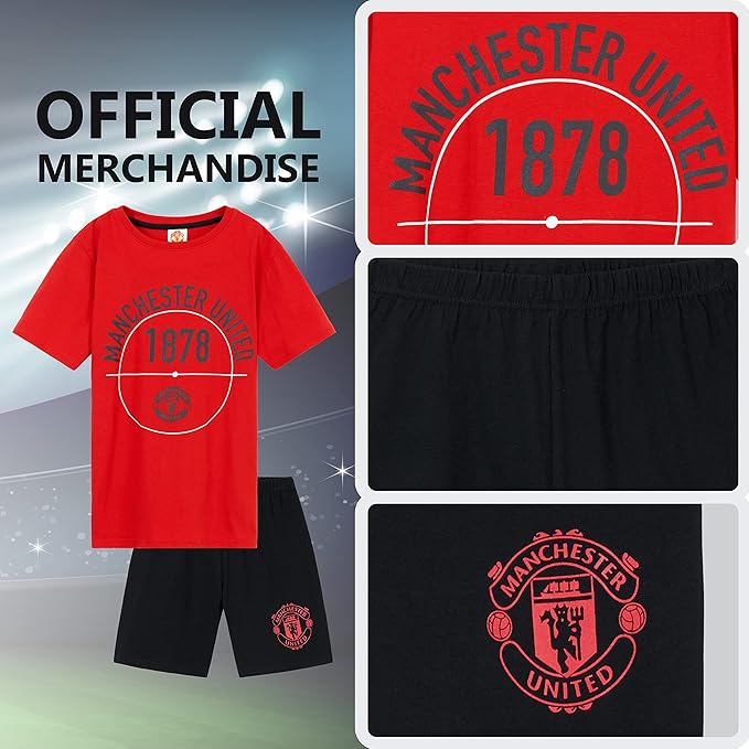 manchester-united-pyjama-gar-on-foot-short-t image 5
