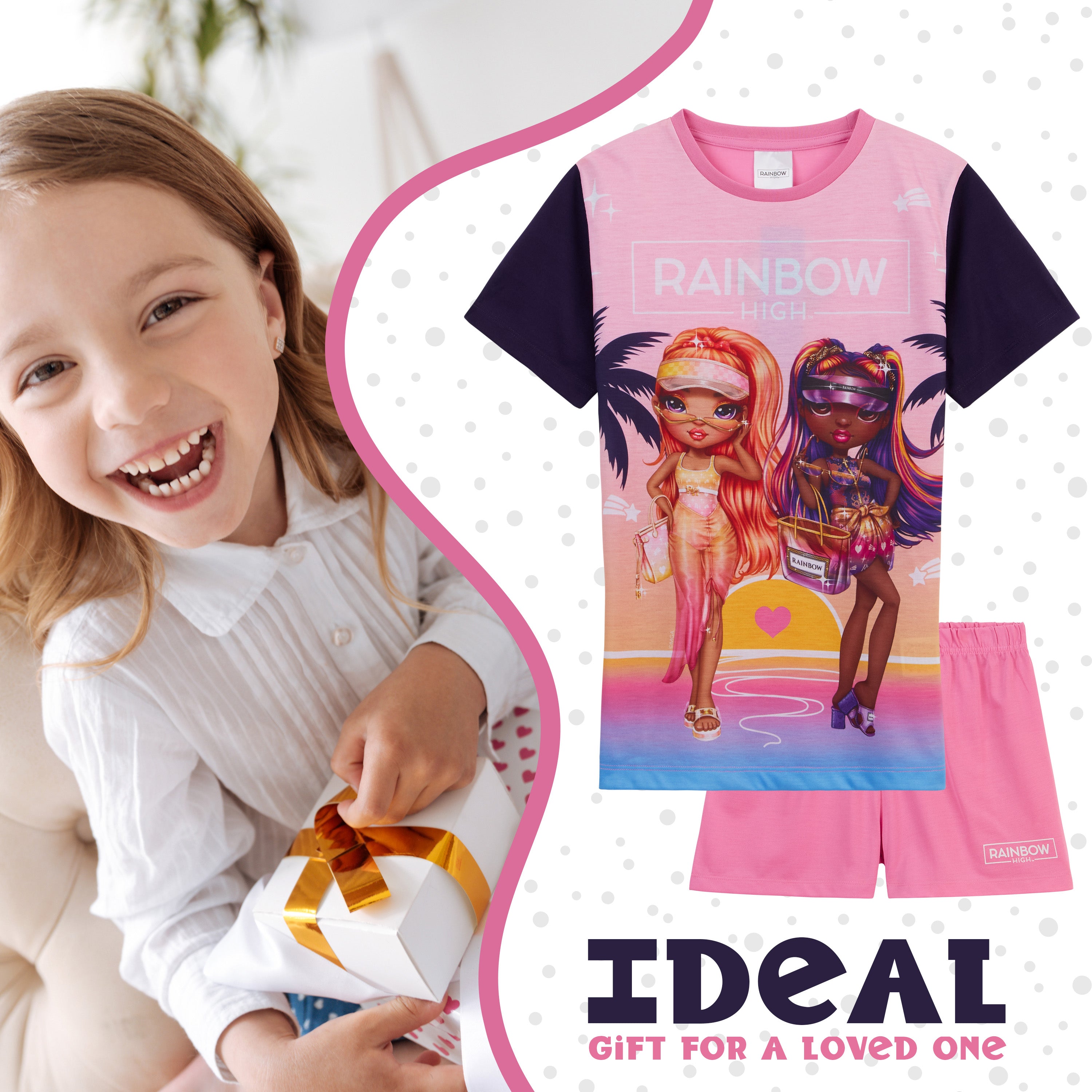 rainbow-high-pyjama-fille-t-shirt-short-t-7-8-ans image 3