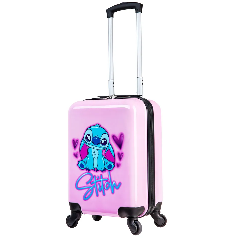 disney-stitch-valise-cabine-rigide-rose-stitch-small image 1