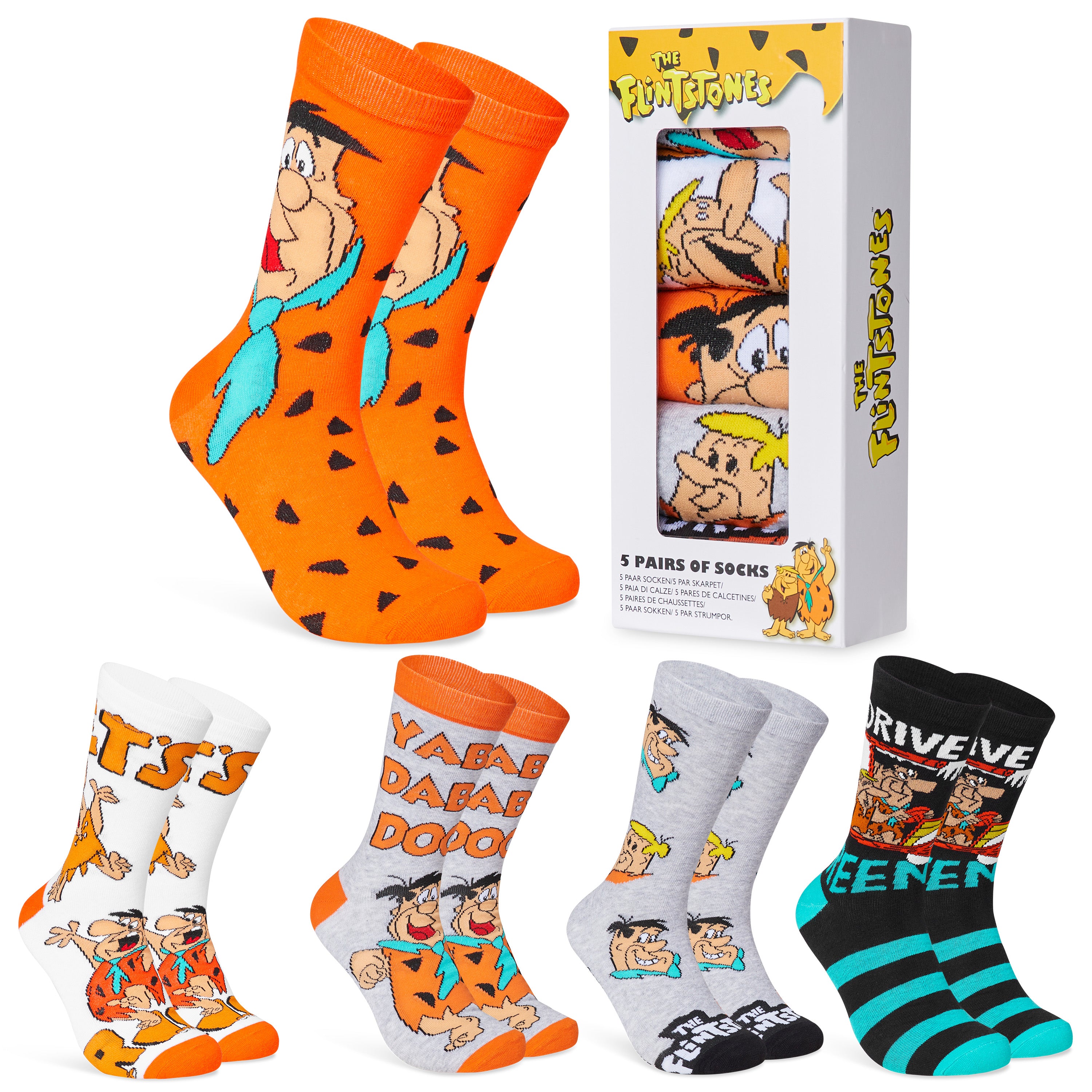 les-pierrafeu-chaussettes-homme-lot-de-5-coton-taille-39-44 image 1