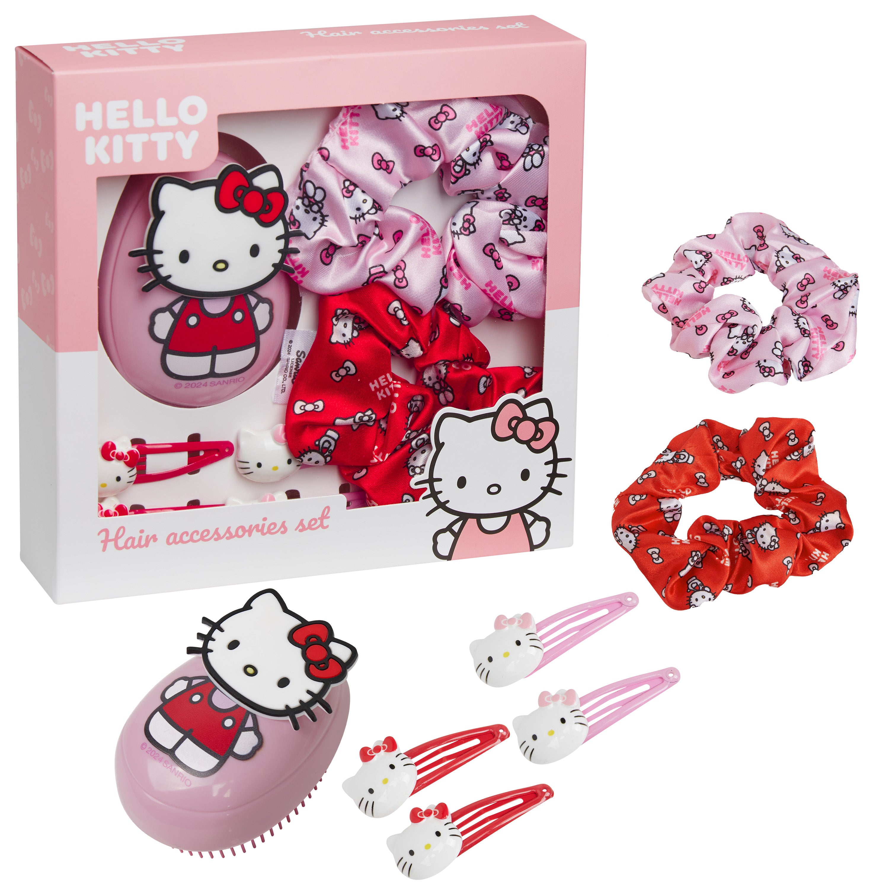 hello-kitty-brosse-d-m-lante-cheveux-rose-coffret-7-pi-ces image 1