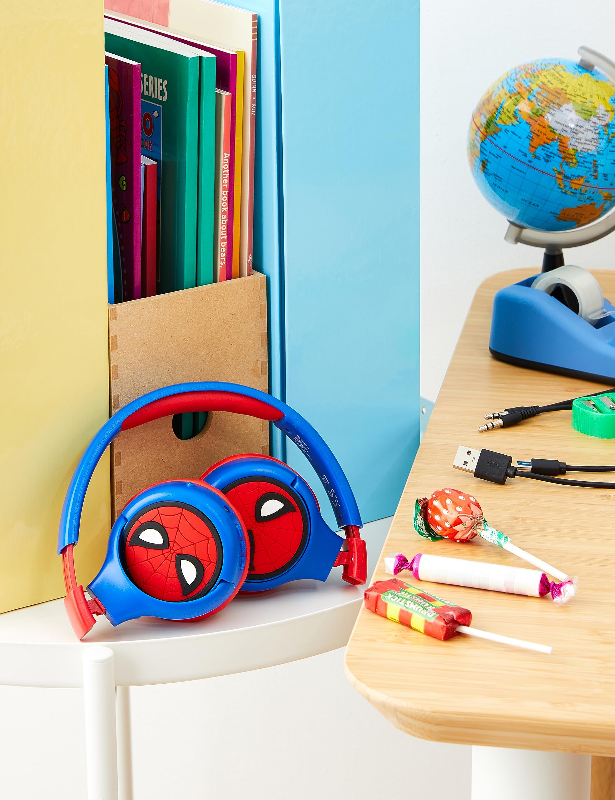 lexibook-spider-man-casque-bluetooth-enfant-super-h-ros image 2