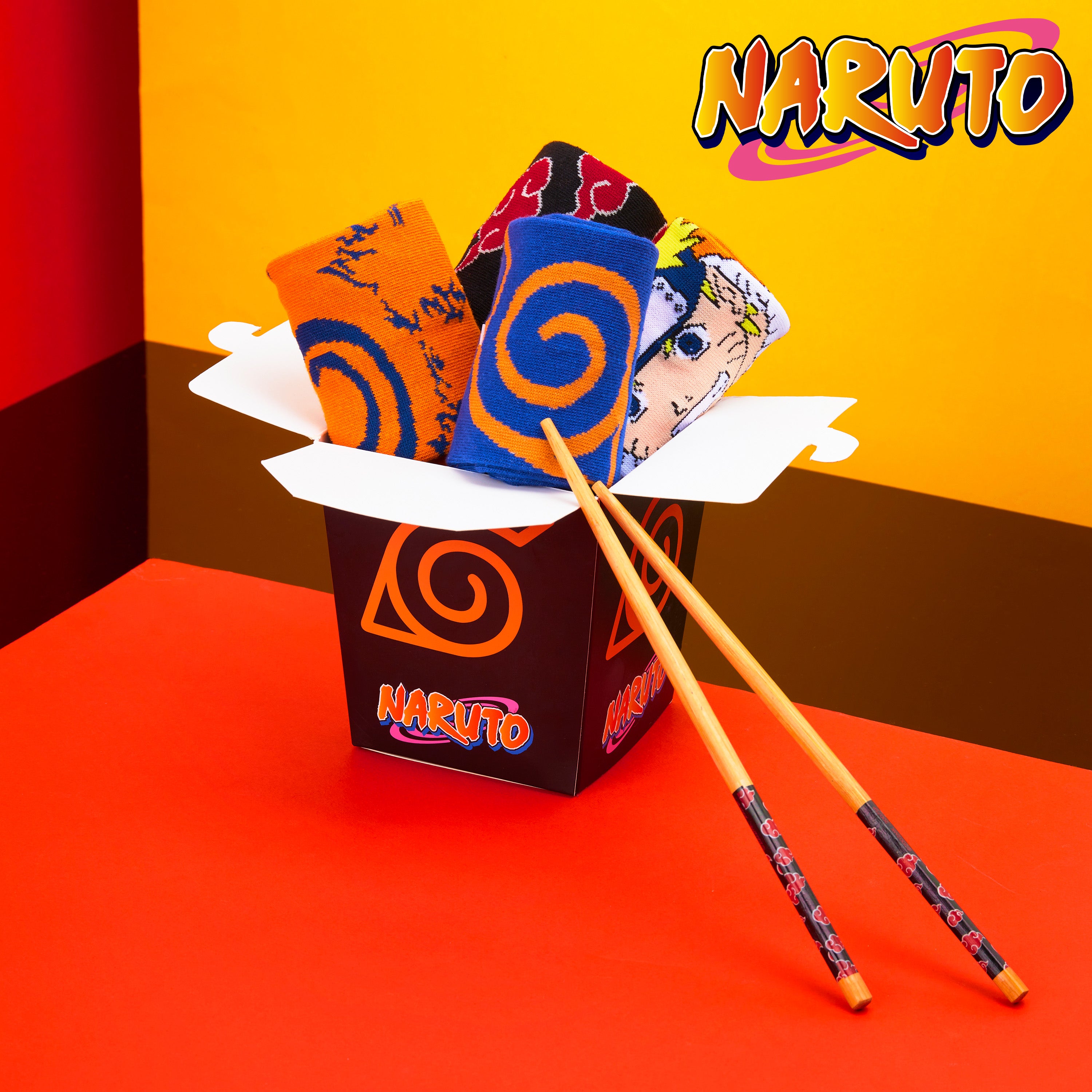 naruto-chaussettes-homme-lot-5-coton-respirant-anime image 2