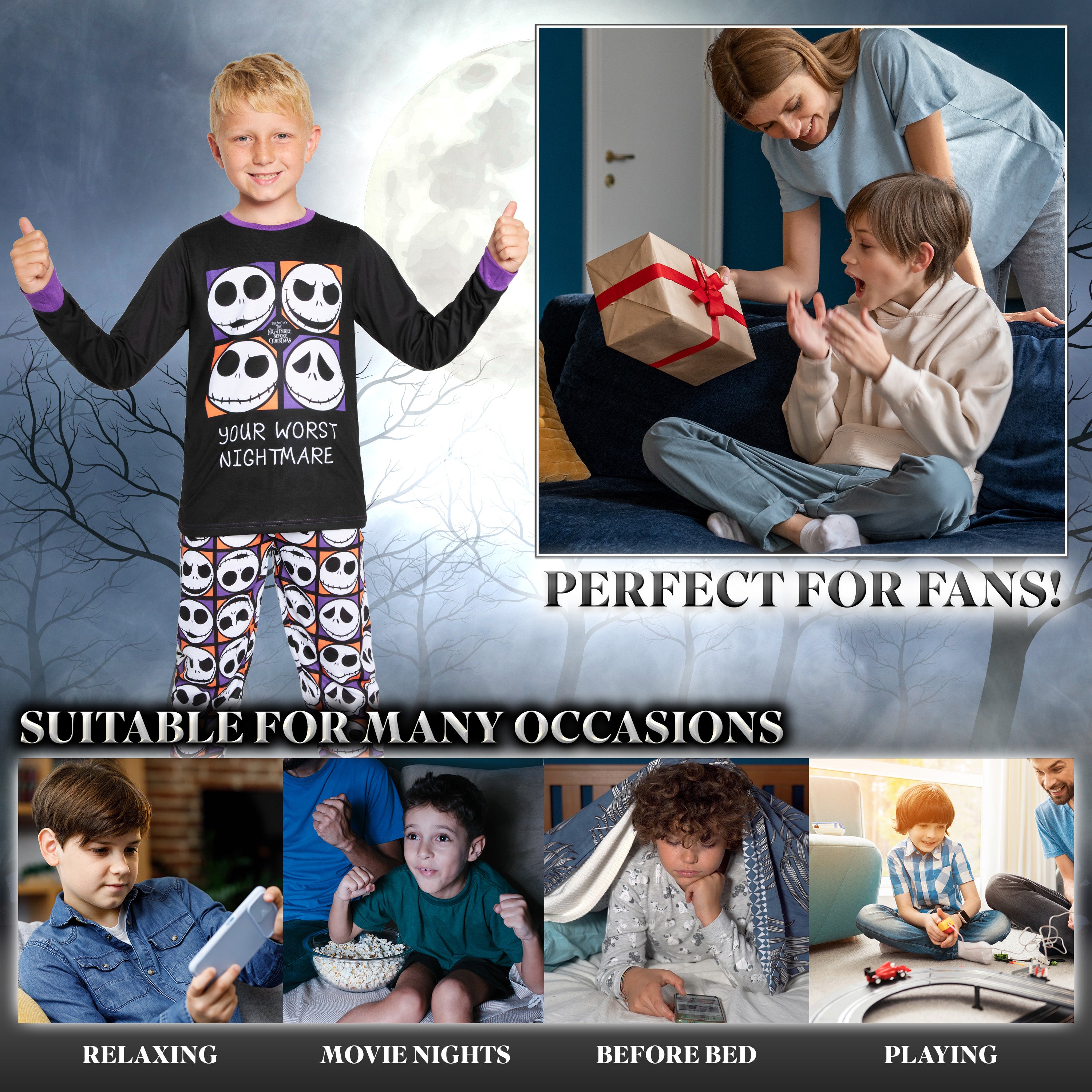 get-trend-nightmare-before-christmas-pyjama-gar-on-long image 3
