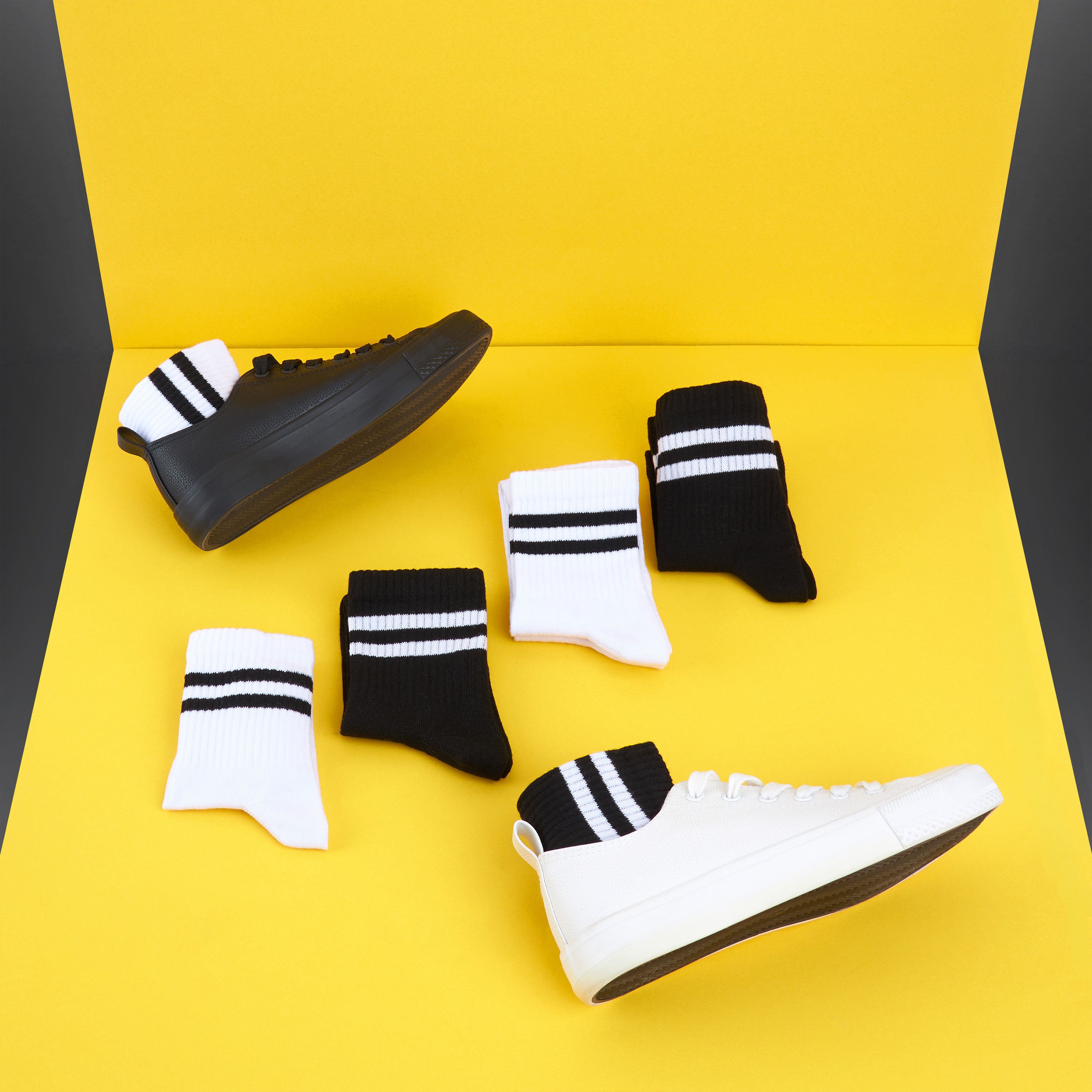 citycomfort-chaussettes-femme-sport-lot-6-coton-r-tro image 2
