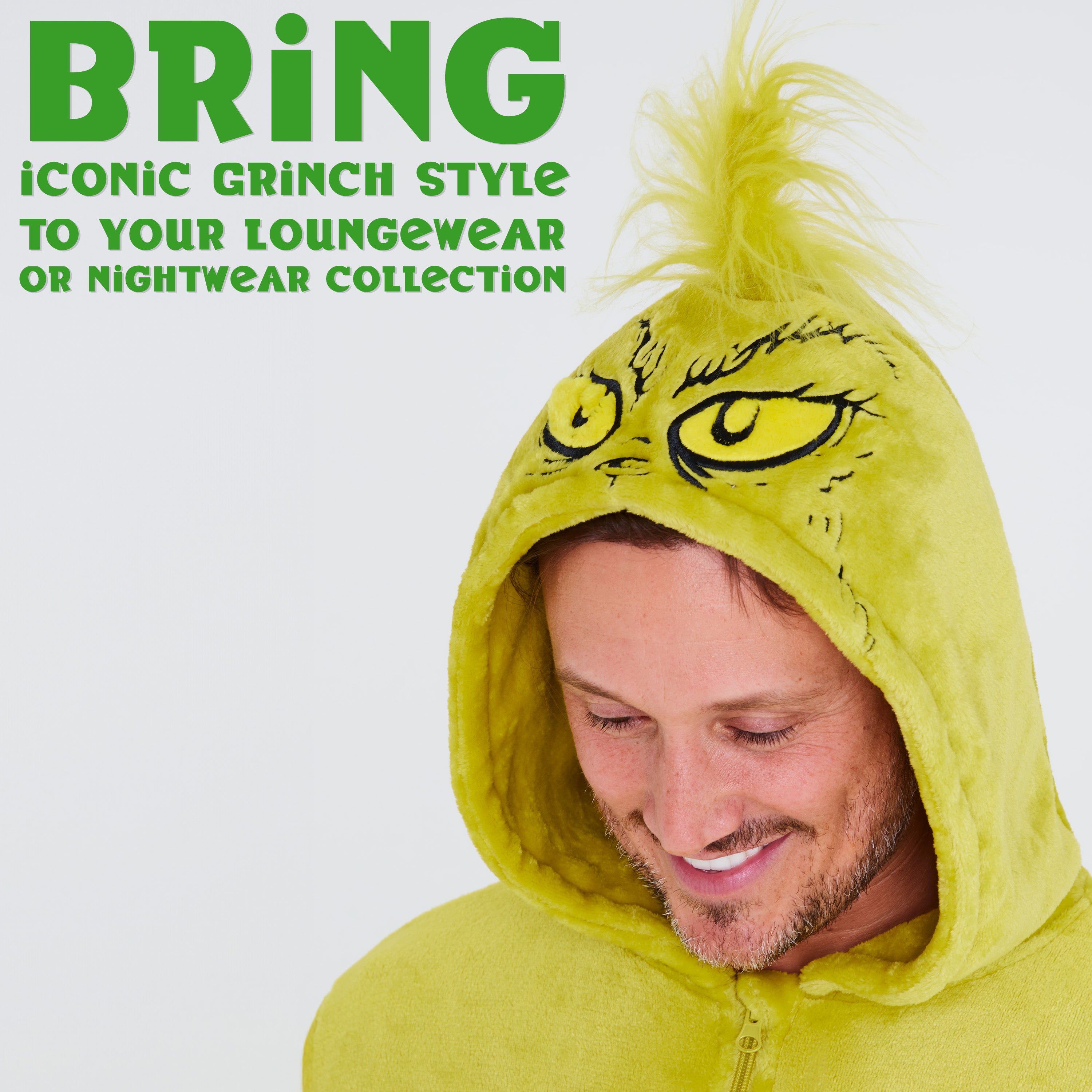 grinch-combinaison-polaire-homme-capuche-pyjama-chaud image 2
