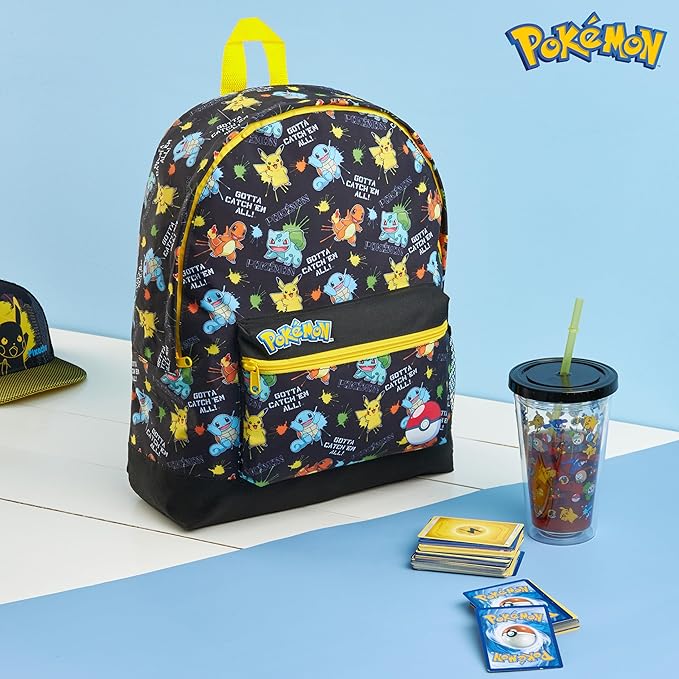 pok-mon-pikachu-sac-dos-enfant-poches-zipp-es-cole-2 image 5