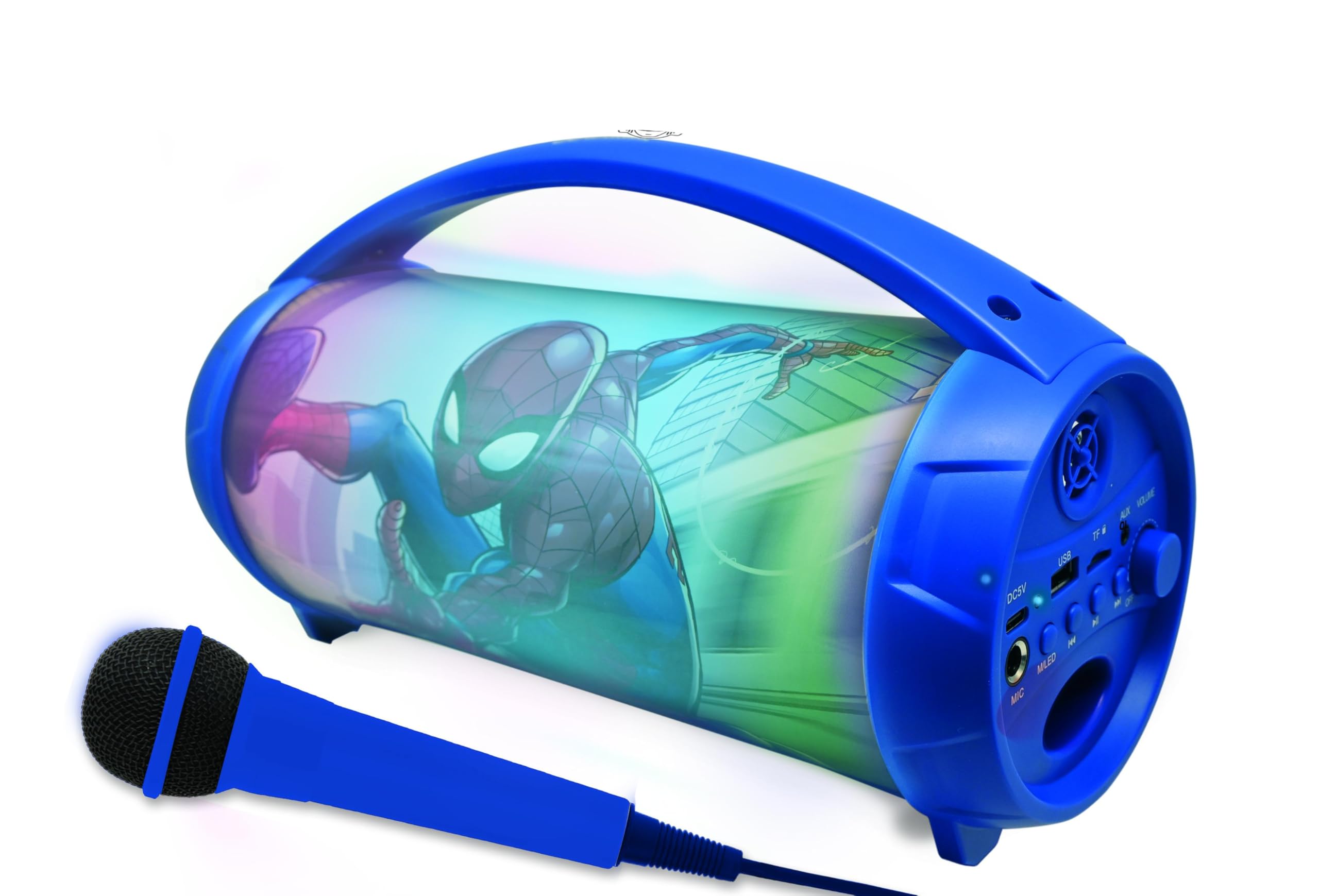 lexibook-spider-man-btp585spzlxb-enceinte-karaok-bleue image 3