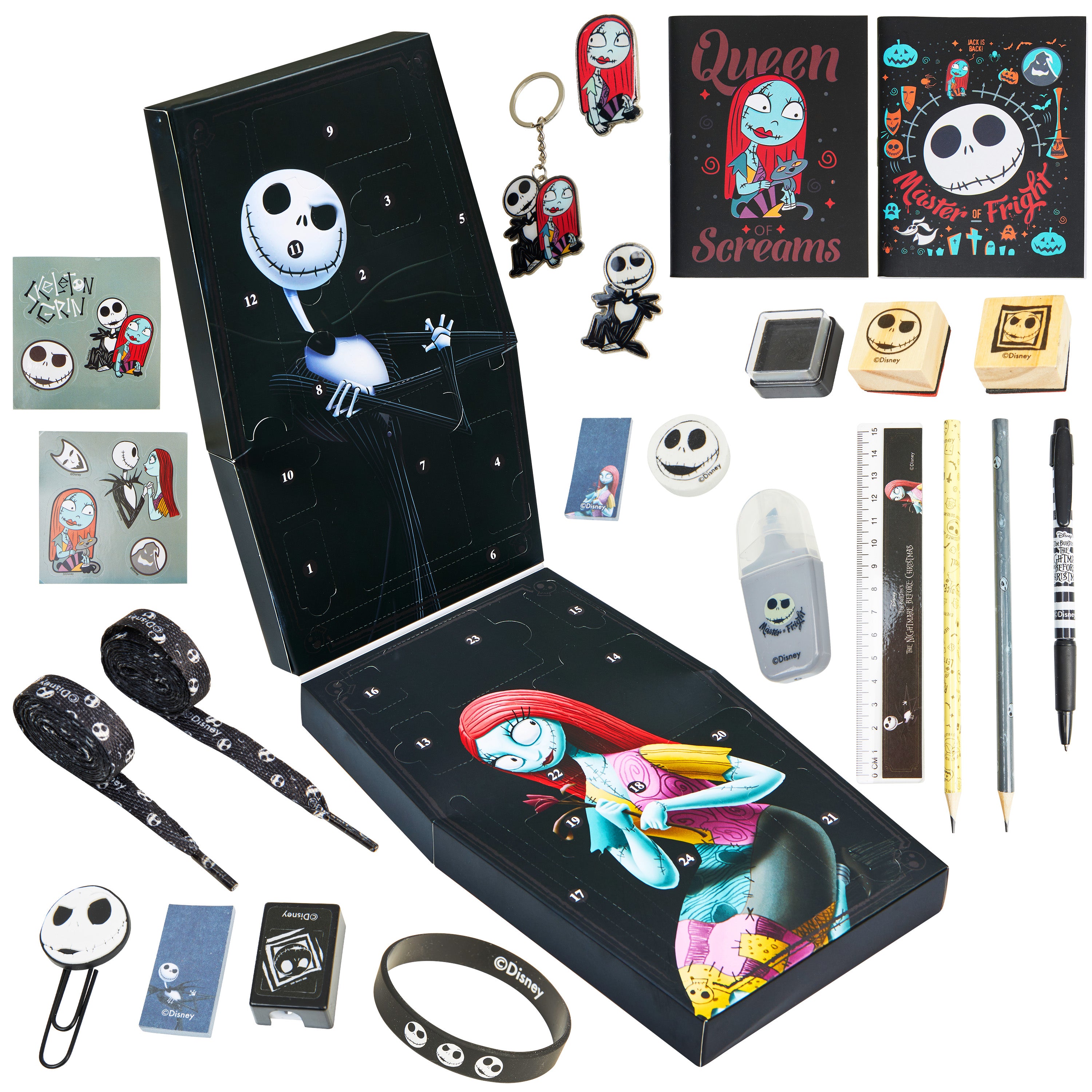 disney-nightmare-before-christmas-calendrier-avent-papeterie-noir image 1