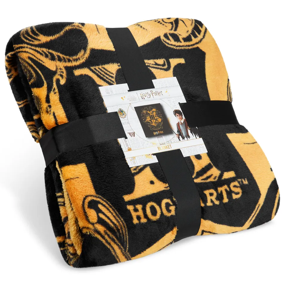 harry-potter-plaid-polaire-hogwarts-noir-150x130-cm image 1