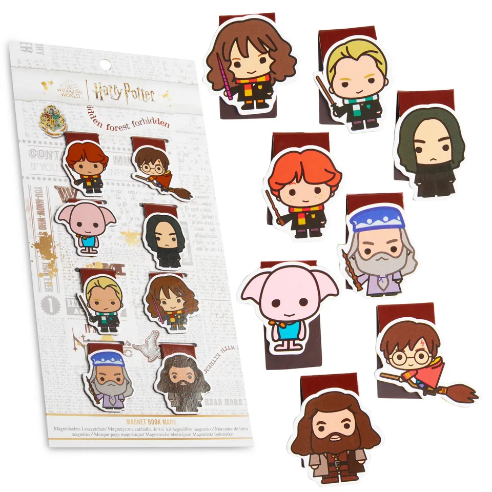 get-trend-harry-potter-marque-page-magn-tique-lot-8-lecture-cole image 1